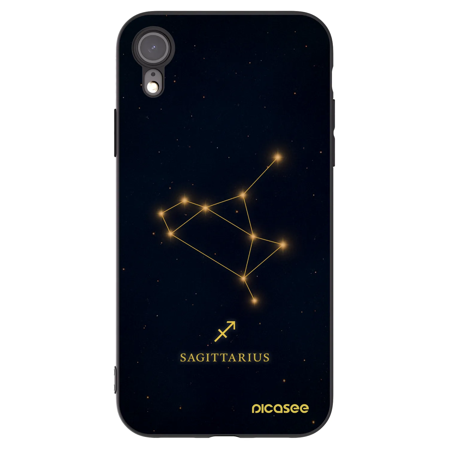 Picasee crna silikonska maskica za Apple iPhone 6 Plus/6S Plus - SAGITTARIUS