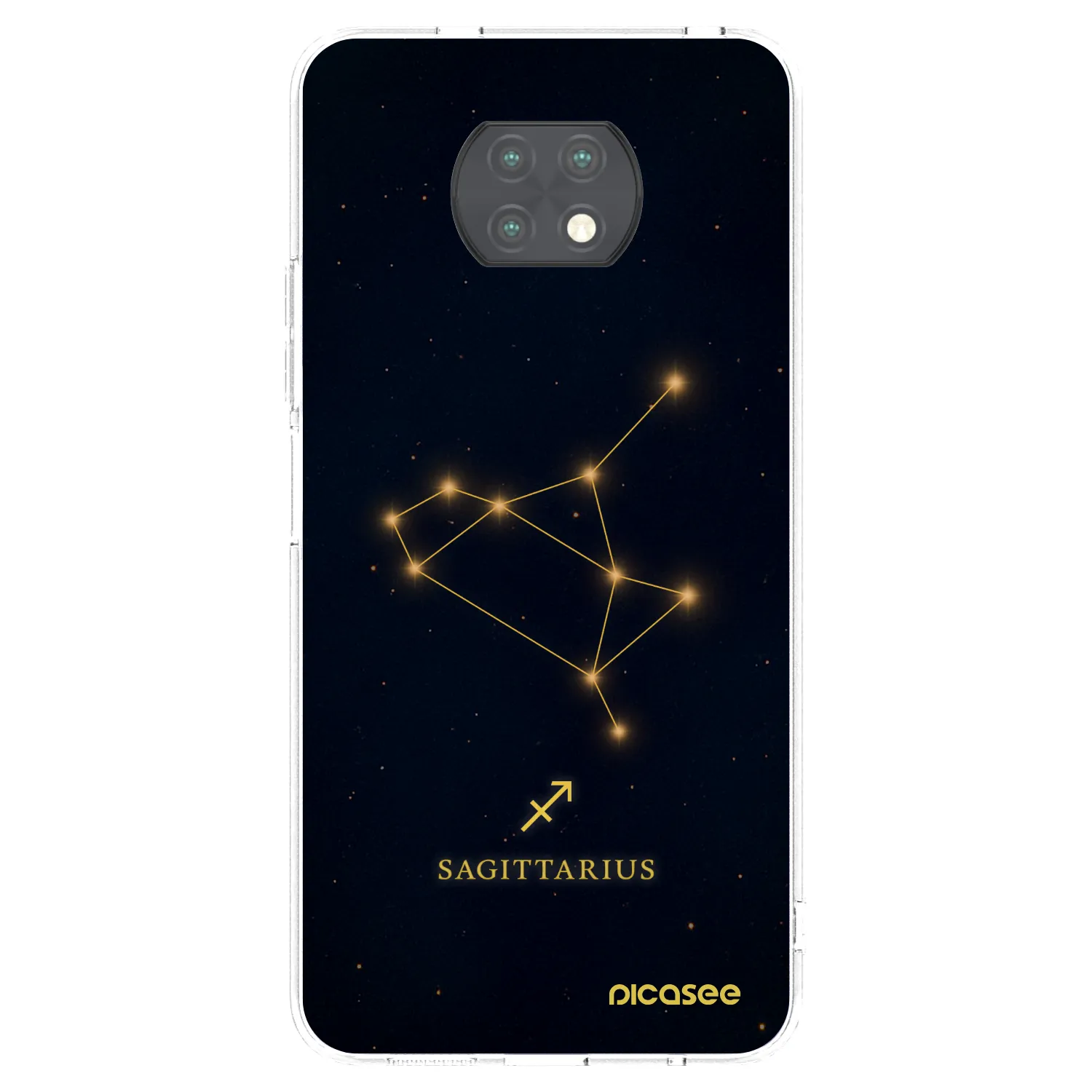 Picasee silikonska prozirna maskica za Xiaomi Redmi Note 9T - SAGITTARIUS