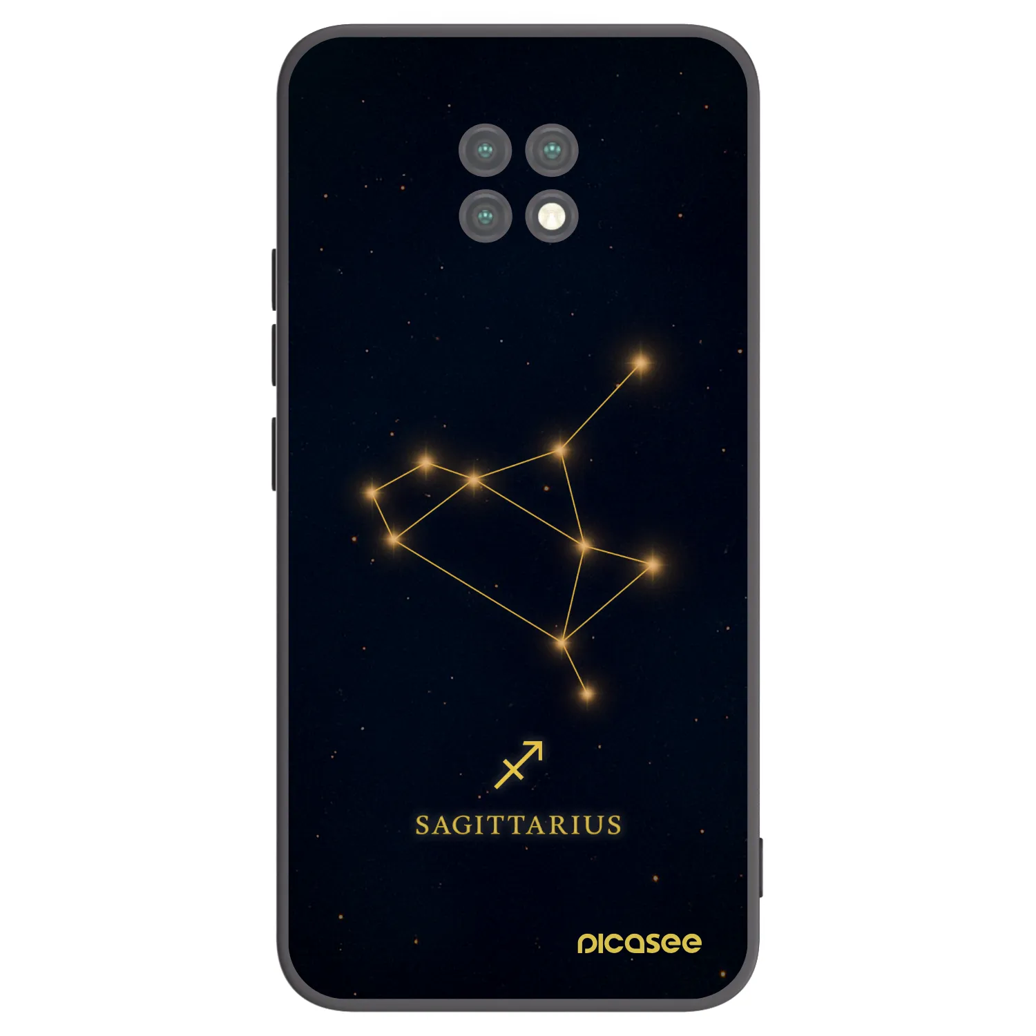 Picasee crna silikonska maskica za Xiaomi Redmi Note 9T - SAGITTARIUS