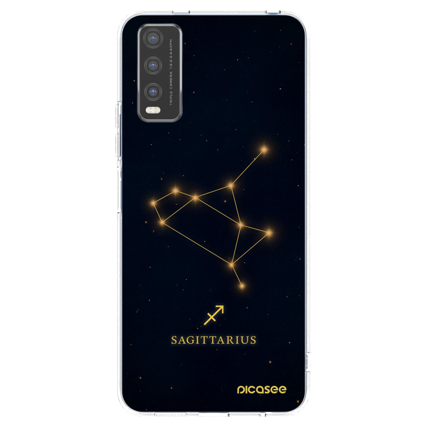 Picasee silikonska prozirna maskica za Vivo Y20s - SAGITTARIUS