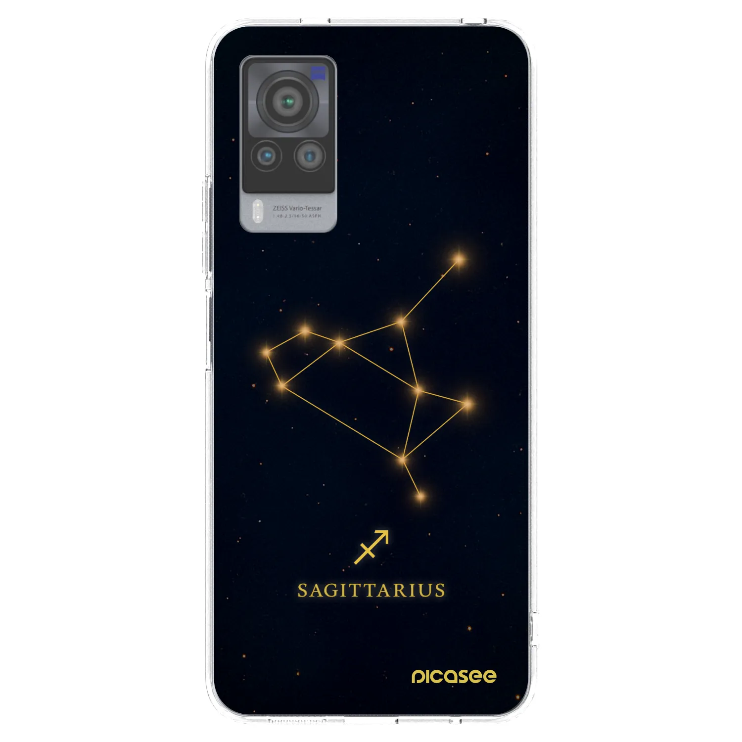 Picasee silikonska prozirna maskica za Vivo X60 Pro 5G - SAGITTARIUS