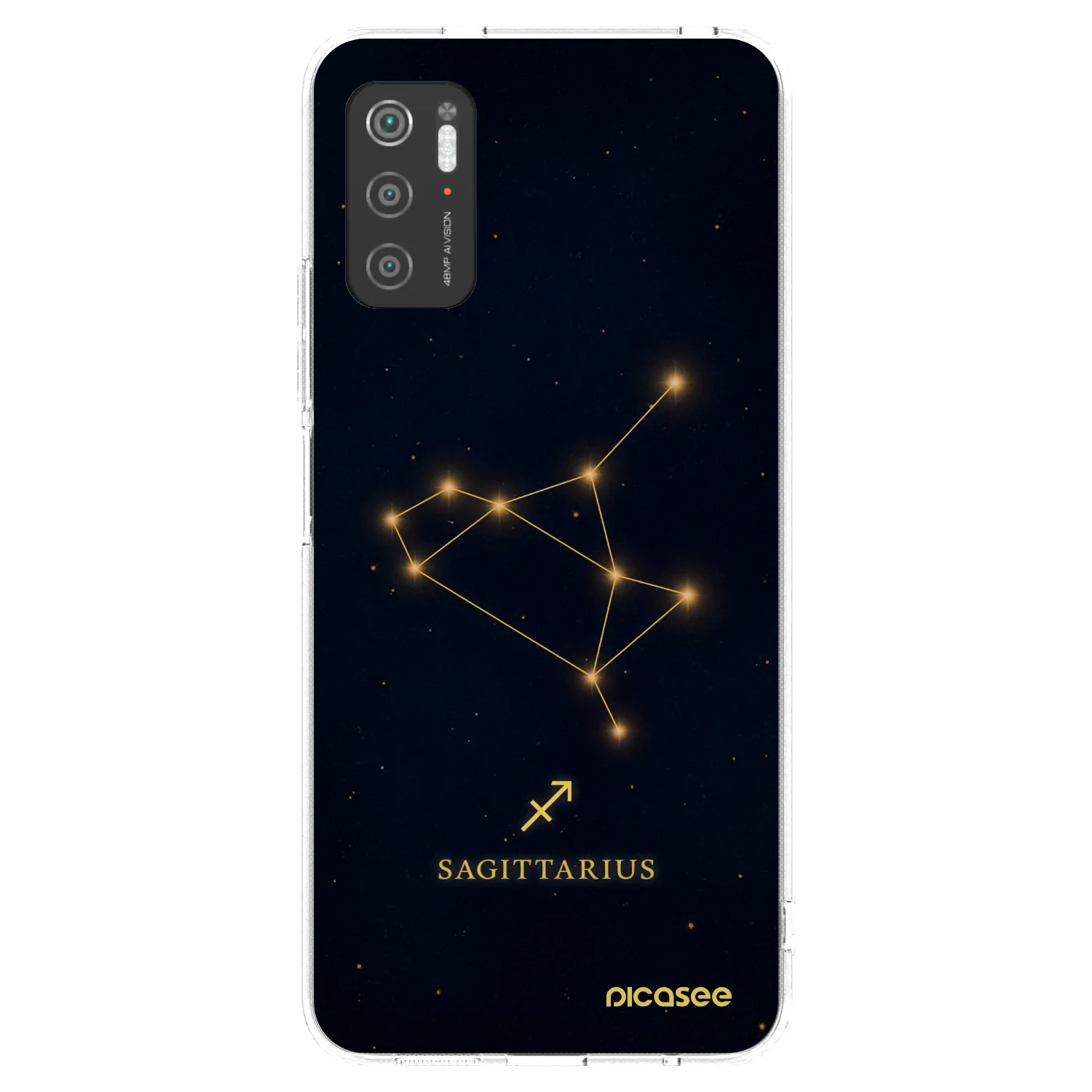 Picasee silikonska prozirna maskica za Xiaomi Poco M3 Pro 5G - SAGITTARIUS
