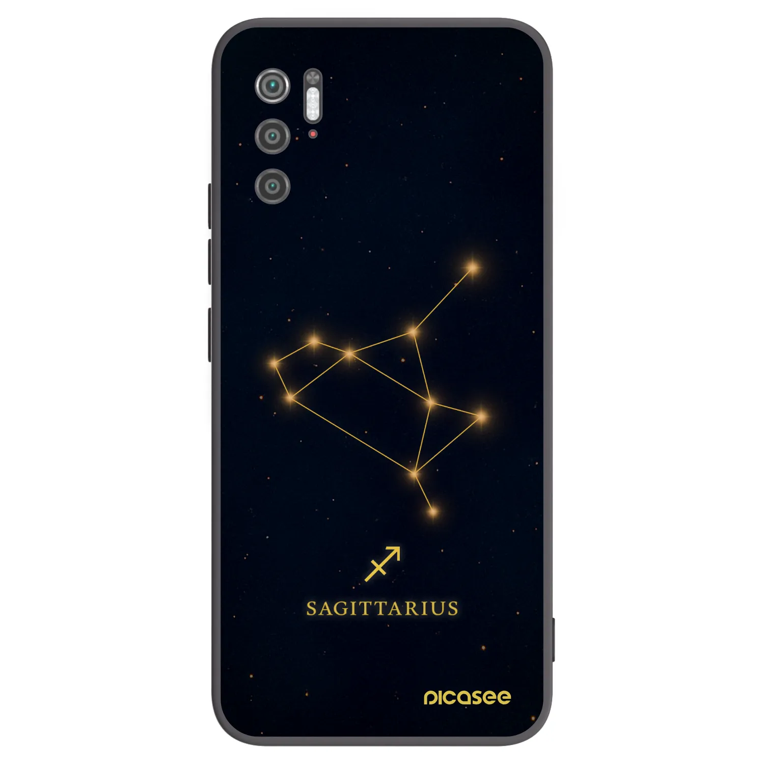 Picasee crna silikonska maskica za Xiaomi Poco M3 Pro 5G - SAGITTARIUS