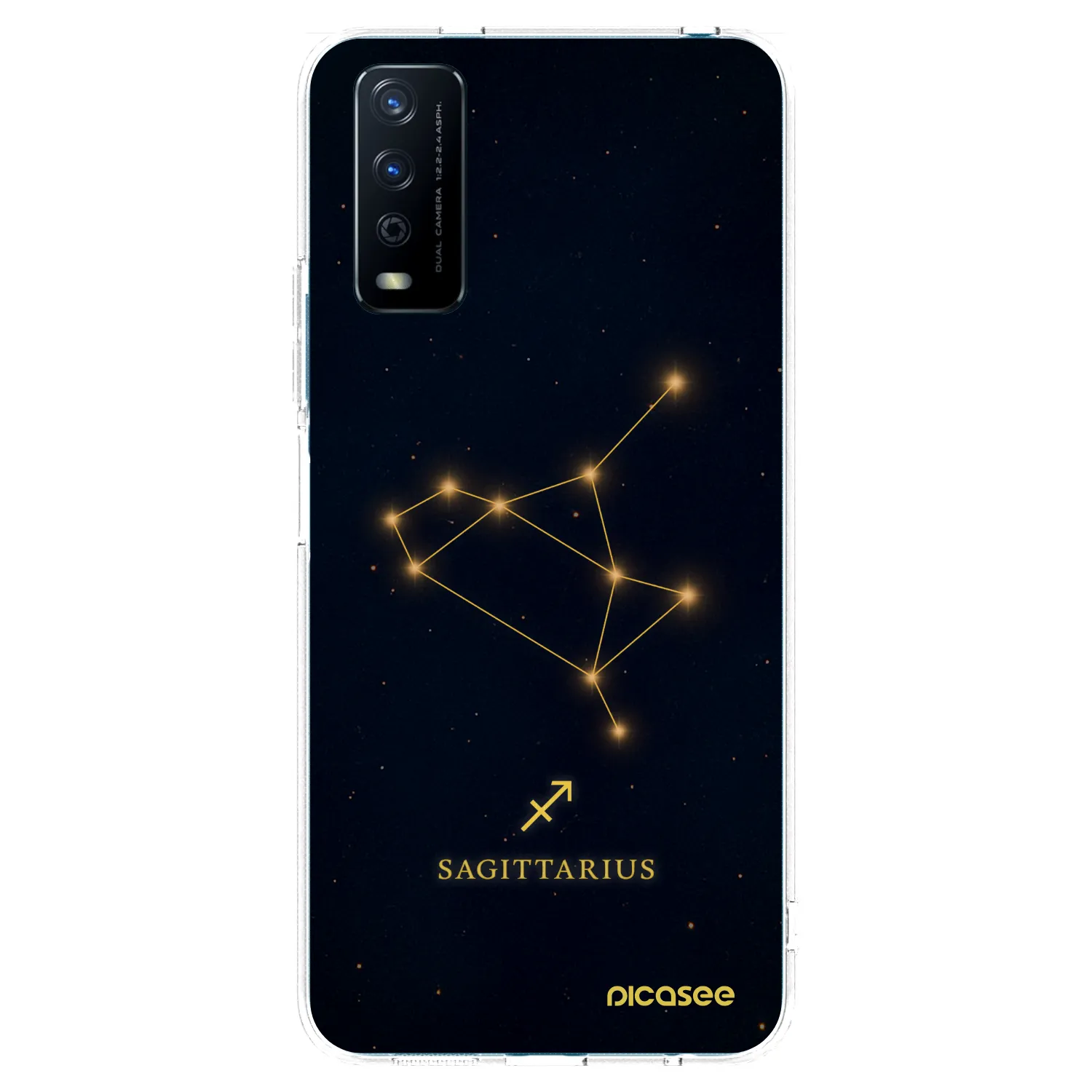Picasee silikonska prozirna maskica za Vivo Y11s - SAGITTARIUS
