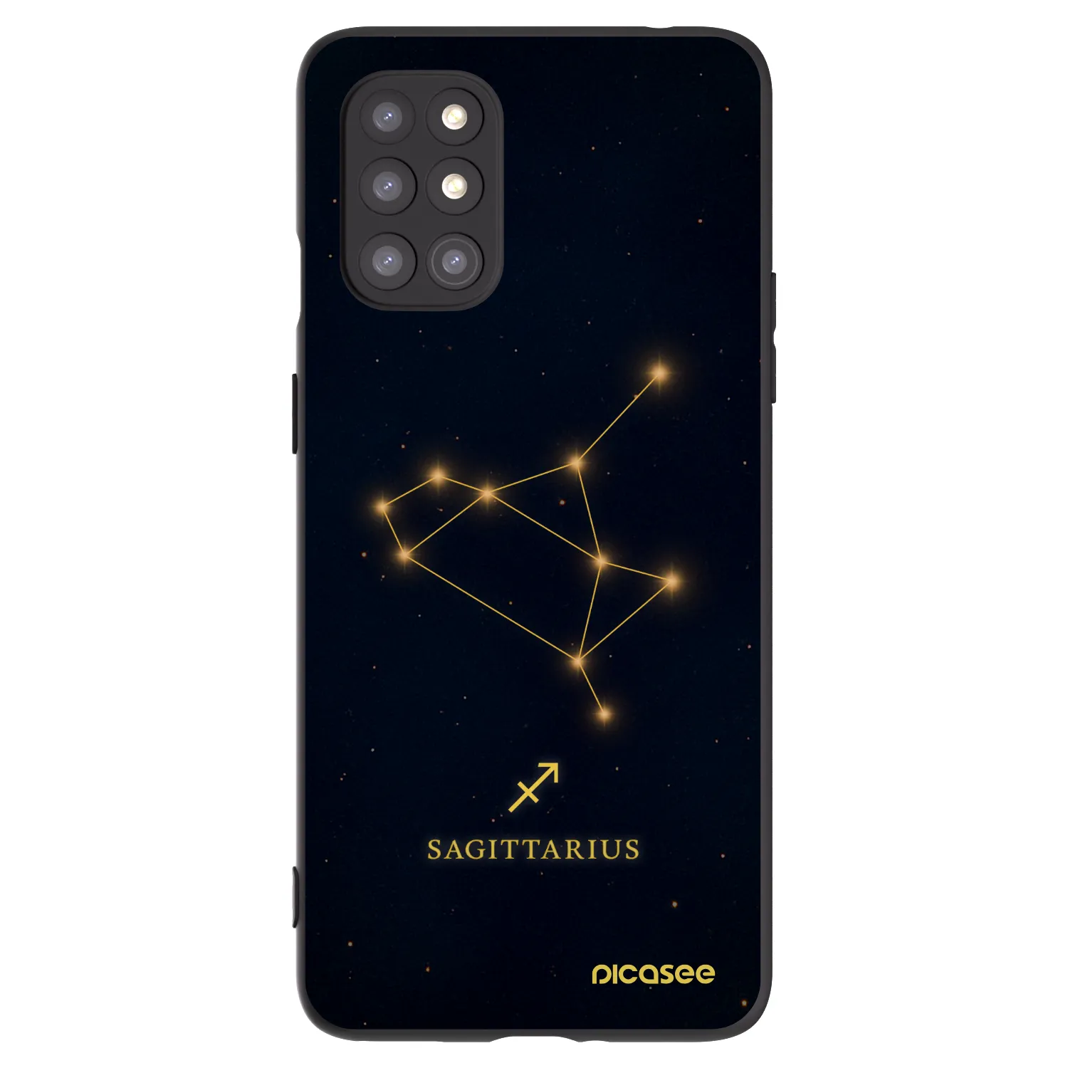 Picasee crna silikonska maskica za OnePlus 8T - SAGITTARIUS