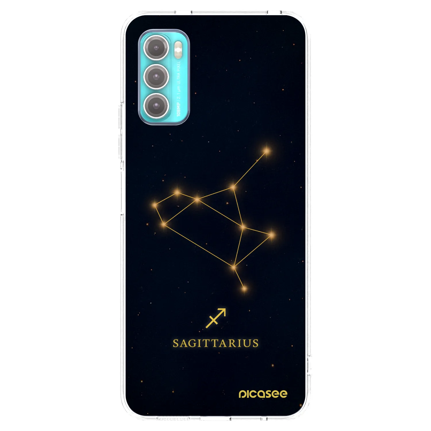 Picasee silikonska prozirna maskica za Motorola Moto G60 - SAGITTARIUS
