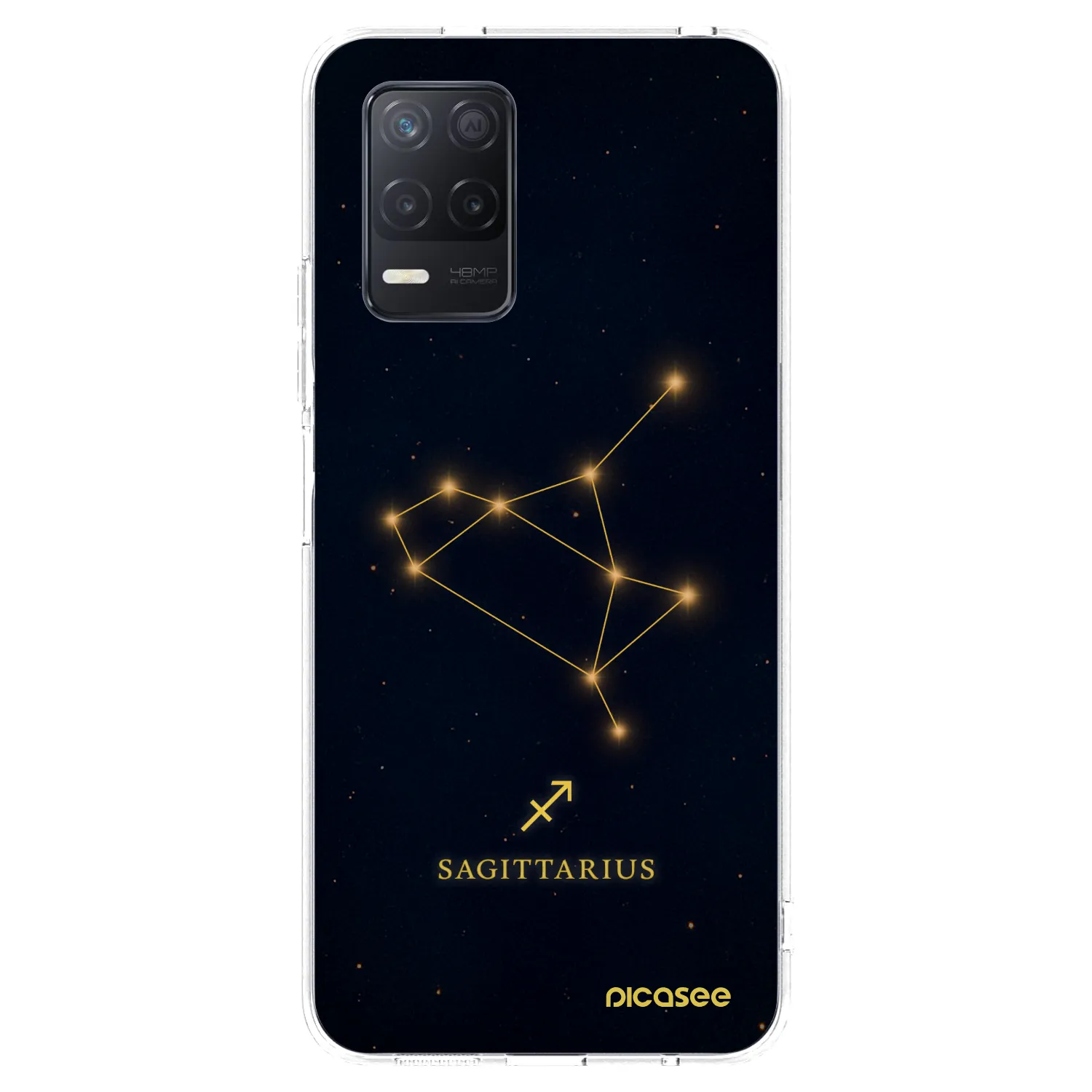 Picasee silikonska prozirna maskica za Realme 8 5G - SAGITTARIUS