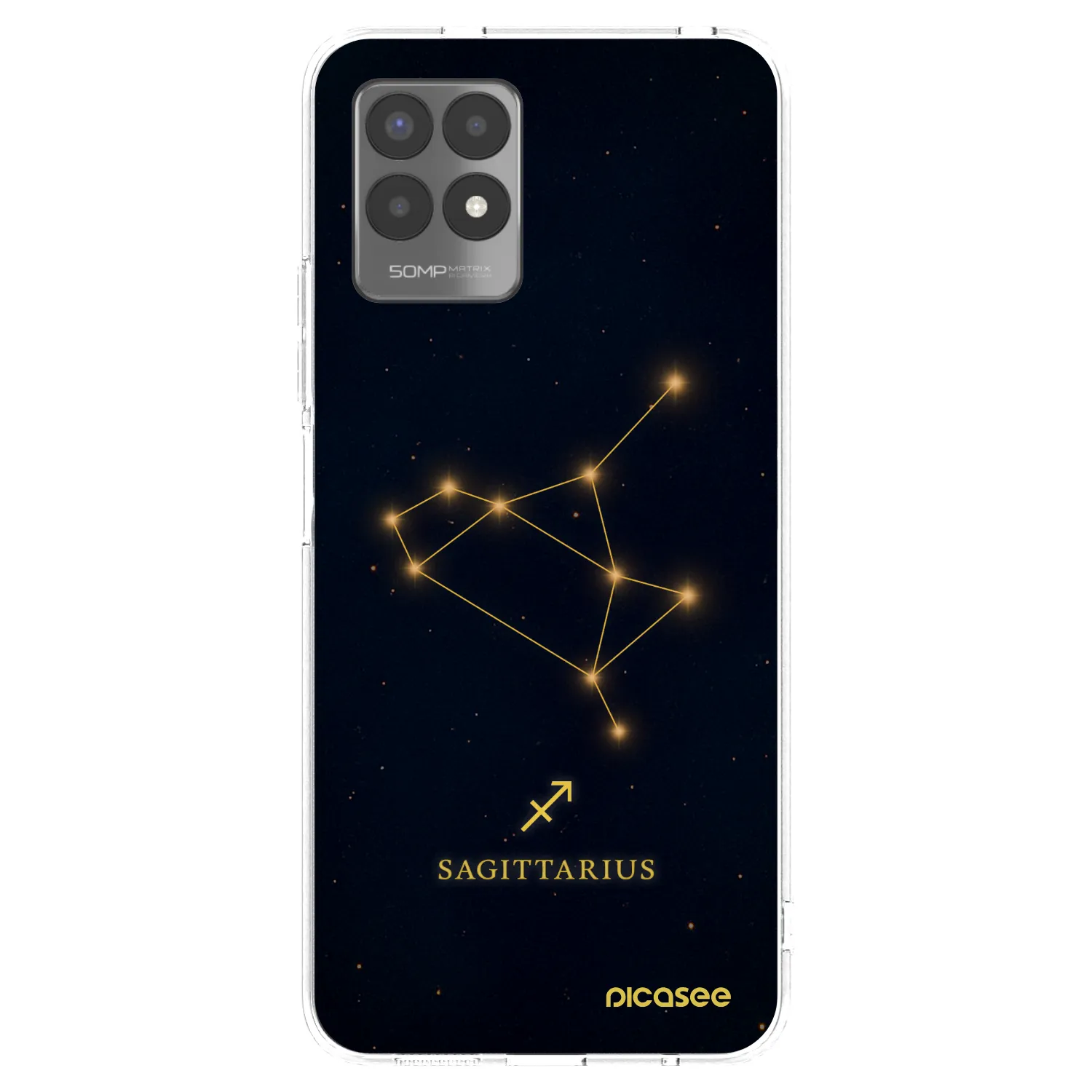 Picasee silikonska prozirna maskica za Realme 8i - SAGITTARIUS