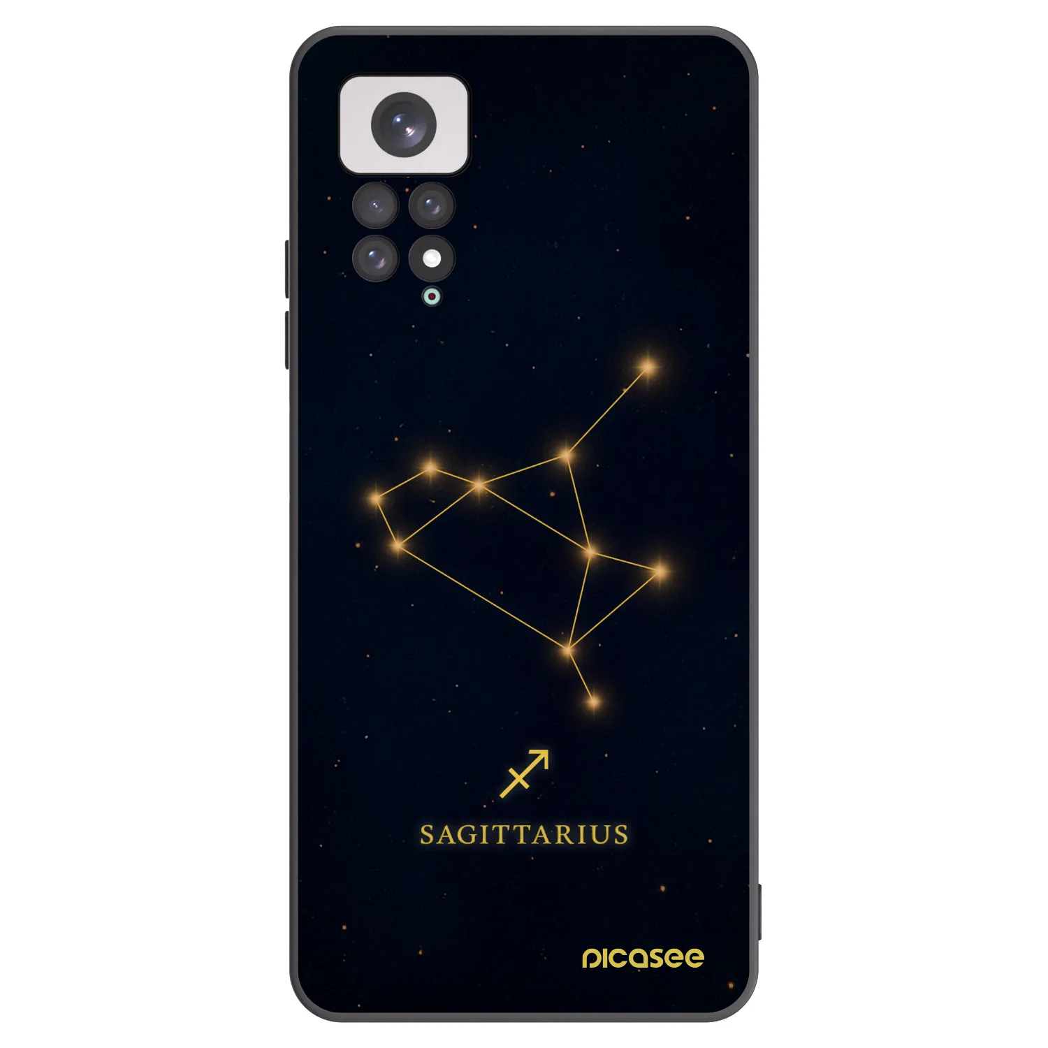 Picasee crna silikonska maskica za Xiaomi Redmi Note 11 - SAGITTARIUS