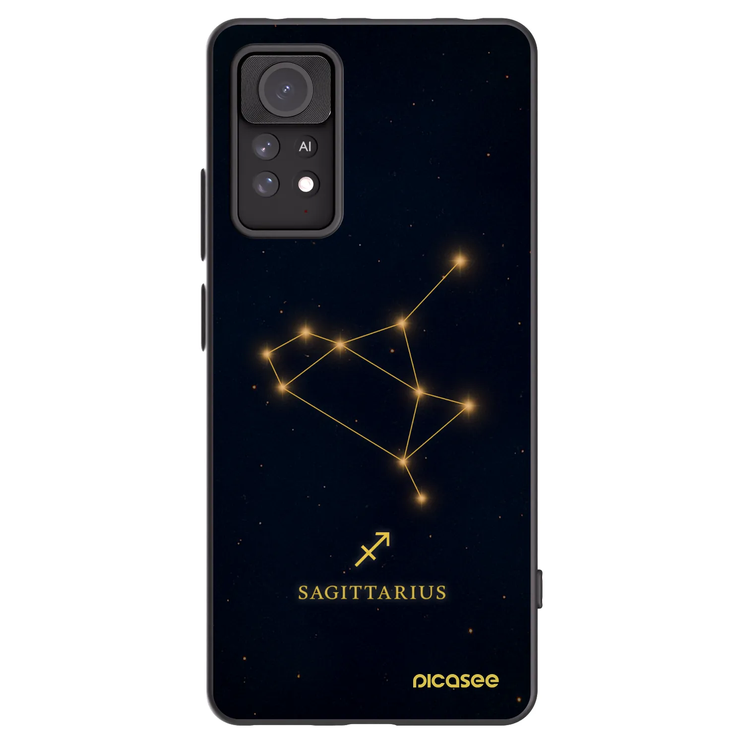 Picasee crna silikonska maskica za Xiaomi Redmi Note 11 Pro - SAGITTARIUS