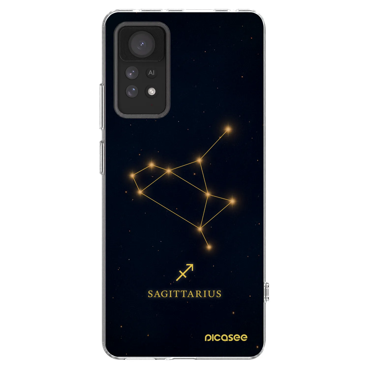 Picasee silikonska prozirna maskica za Xiaomi Redmi Note 11 Pro - SAGITTARIUS