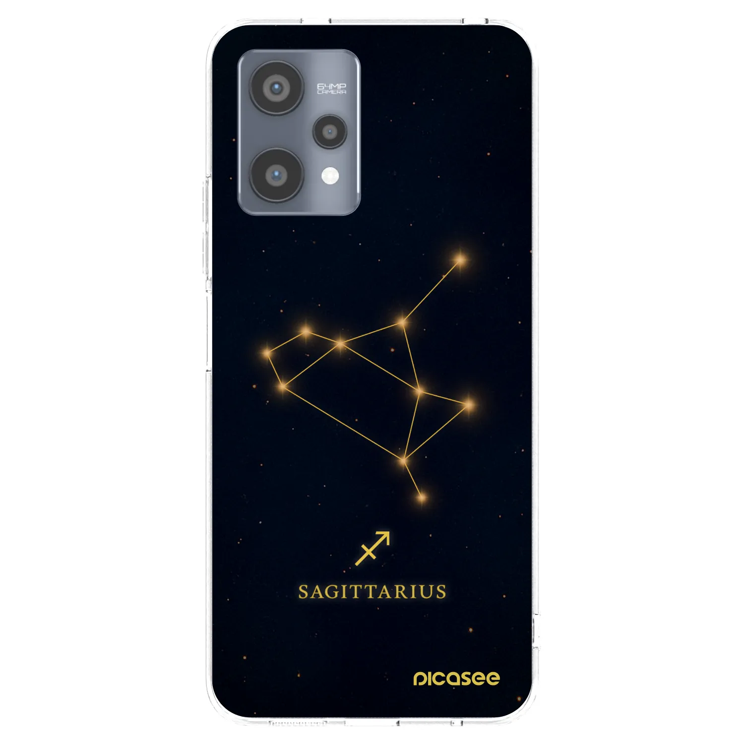 Picasee silikonska prozirna maskica za Realme 9 Pro 5G - SAGITTARIUS