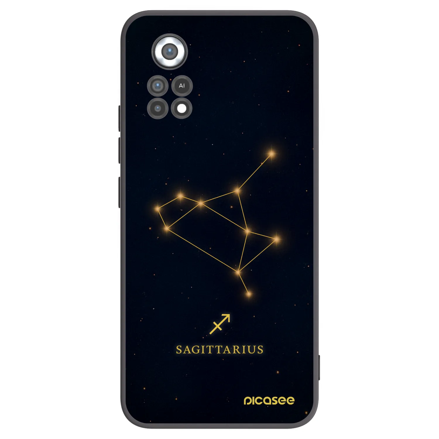 Picasee crna silikonska maskica za Xiaomi Poco X4 Pro 5G - SAGITTARIUS