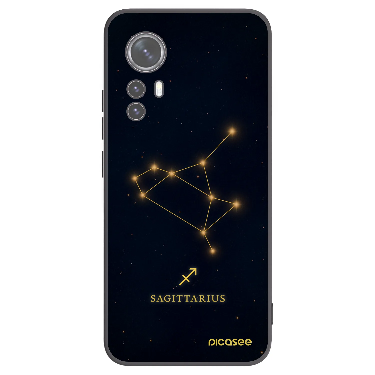 Picasee crna silikonska maskica za Xiaomi 12 - SAGITTARIUS