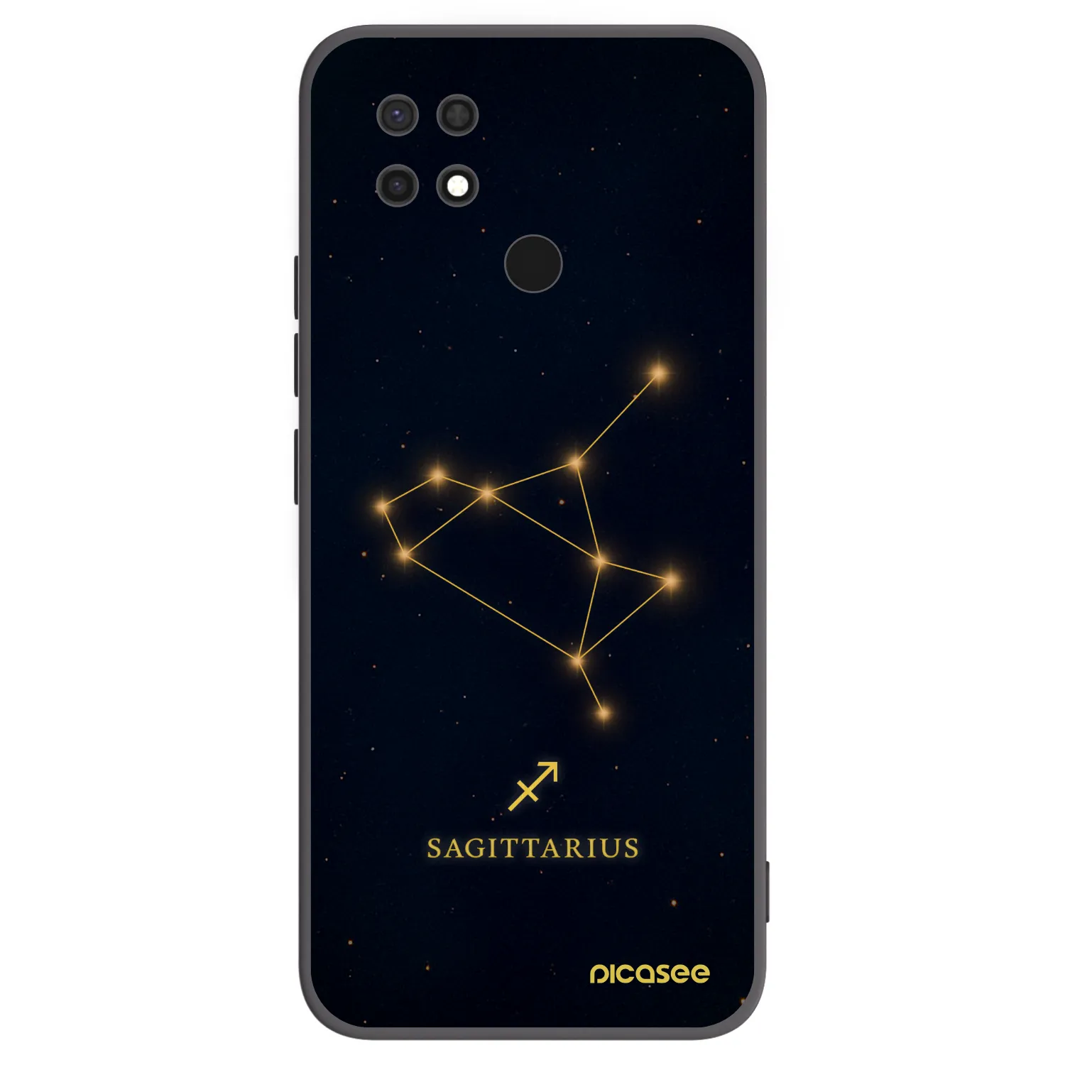 Picasee crna silikonska maskica za Xiaomi Redmi 10C - SAGITTARIUS