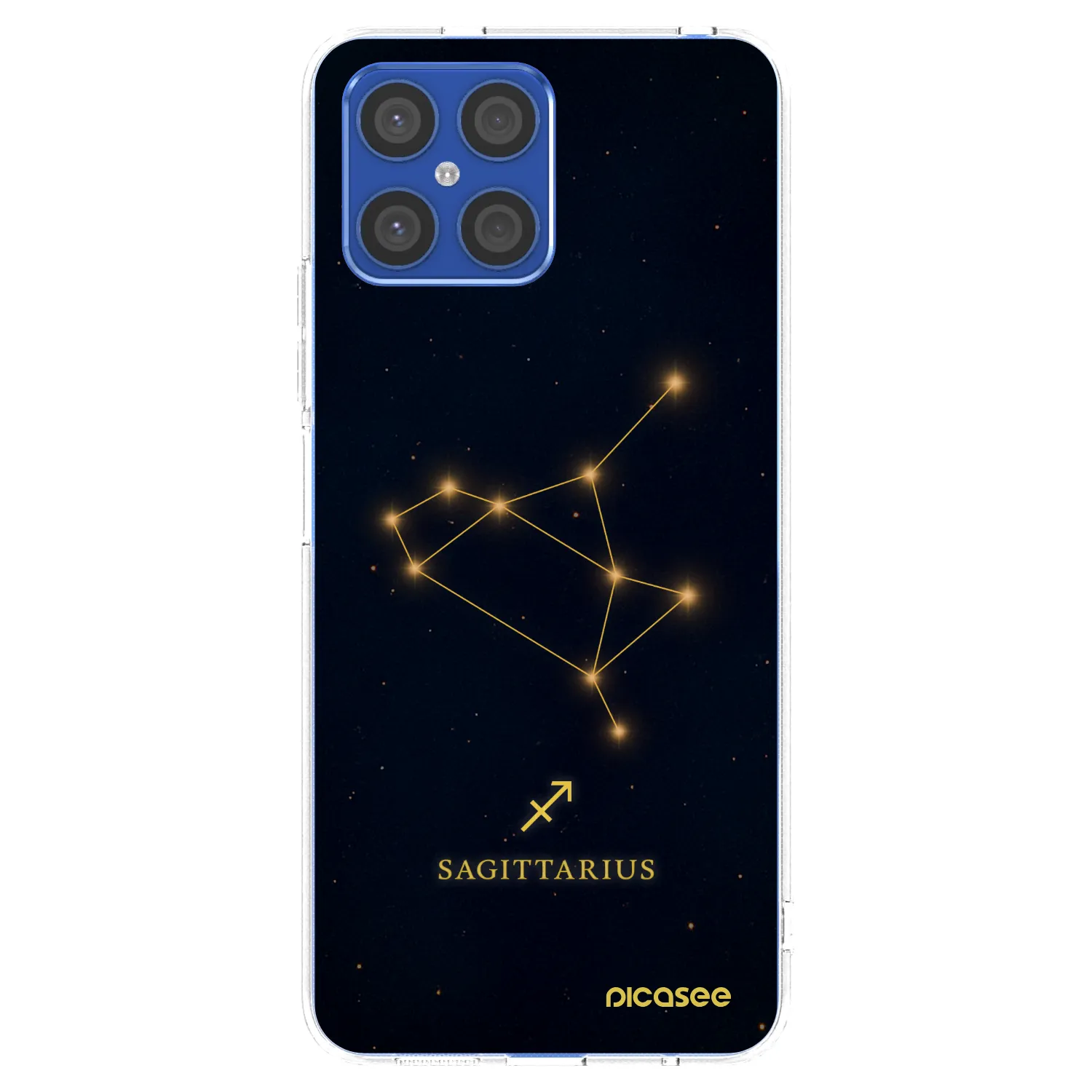Picasee silikonska prozirna maskica za Honor X8 4G - SAGITTARIUS