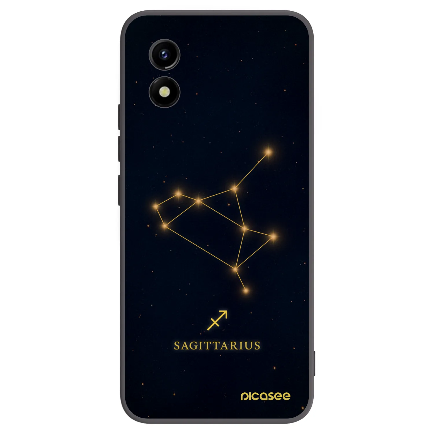 Picasee crna silikonska maskica za Vivo Y01 - SAGITTARIUS