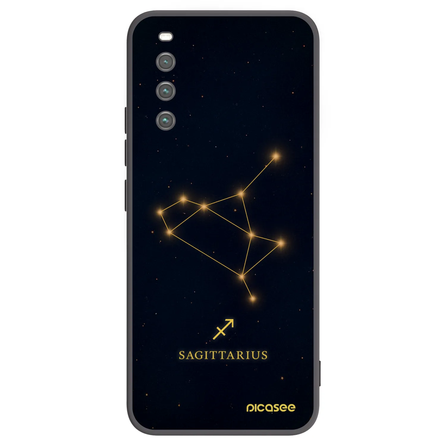 Picasee crna silikonska maskica za Sony Xperia 10 IV 5G - SAGITTARIUS