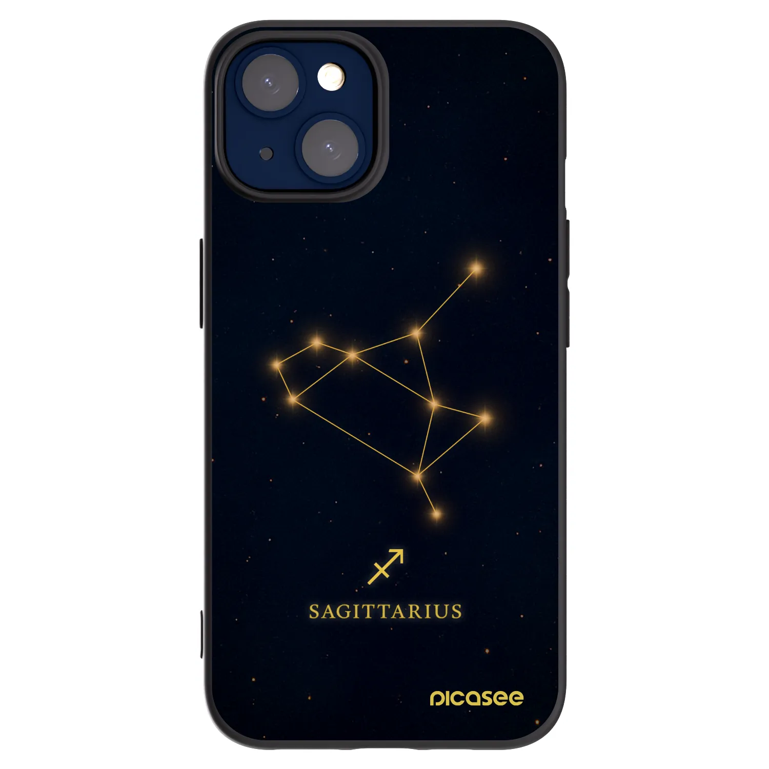 Picasee crna silikonska maskica za Apple iPhone 14 - SAGITTARIUS