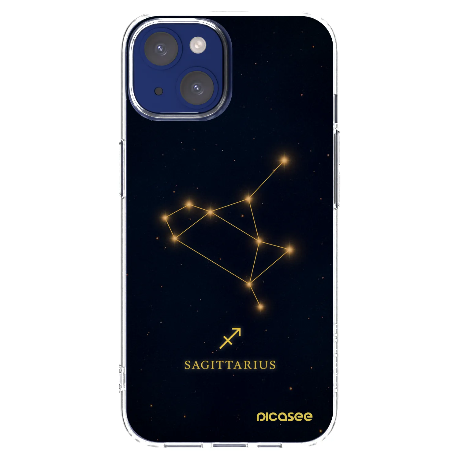 Picasee silikonska prozirna maskica za Apple iPhone 14 - SAGITTARIUS