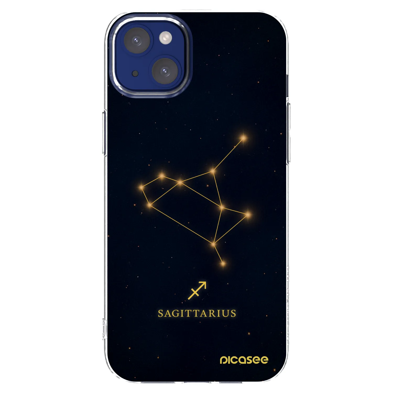 Picasee silikonska prozirna maskica za Apple iPhone 14 Plus - SAGITTARIUS