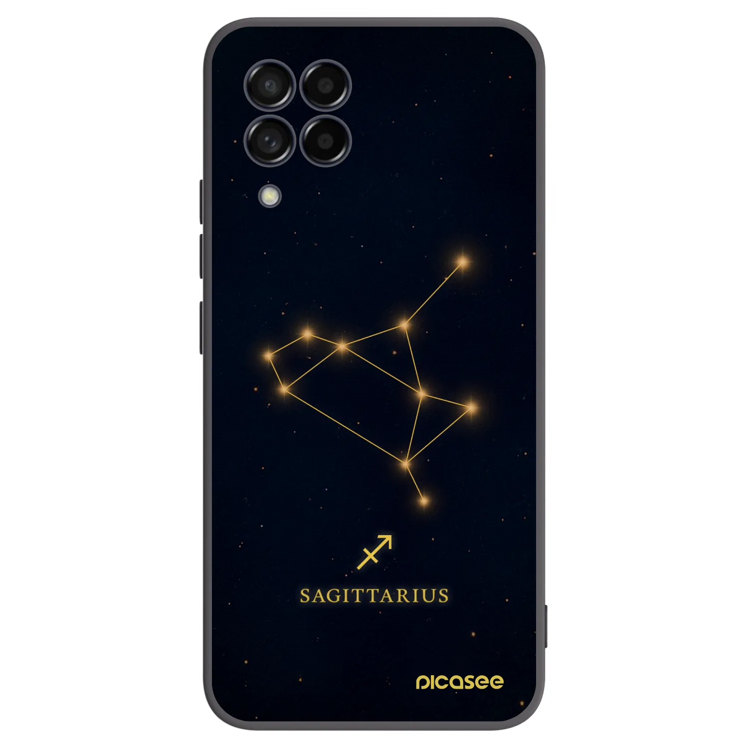 Picasee crna silikonska maskica za Samsung Galaxy M53 5G - SAGITTARIUS