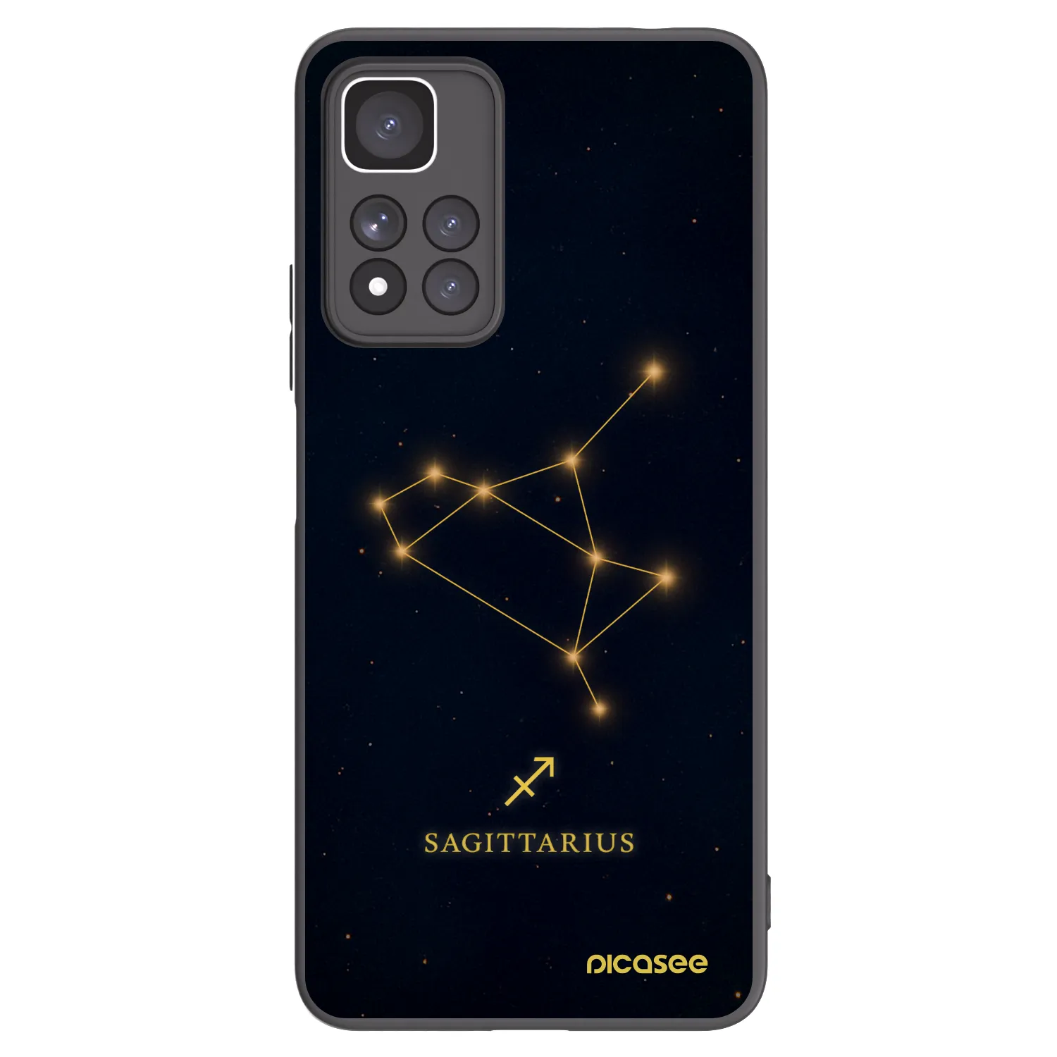 Picasee crna silikonska maskica za Xiaomi Redmi Note 11 Pro+ 5G - SAGITTARIUS
