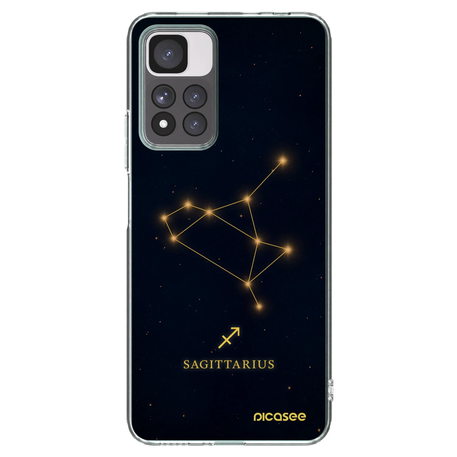 Picasee silikonska prozirna maskica za Xiaomi Redmi Note 11 Pro+ 5G - SAGITTARIUS