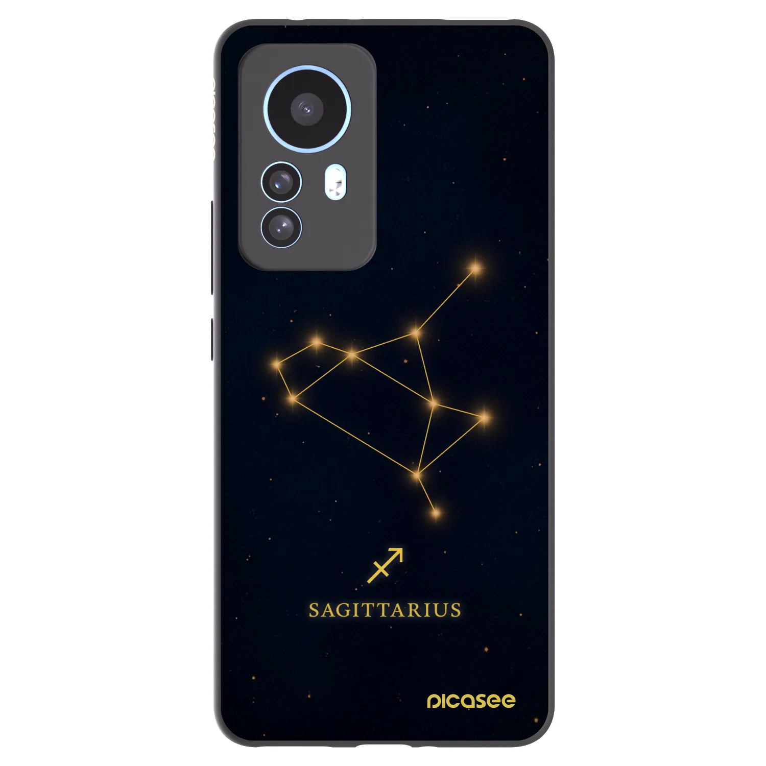 Picasee crna silikonska maskica za Xiaomi 12T Pro - SAGITTARIUS