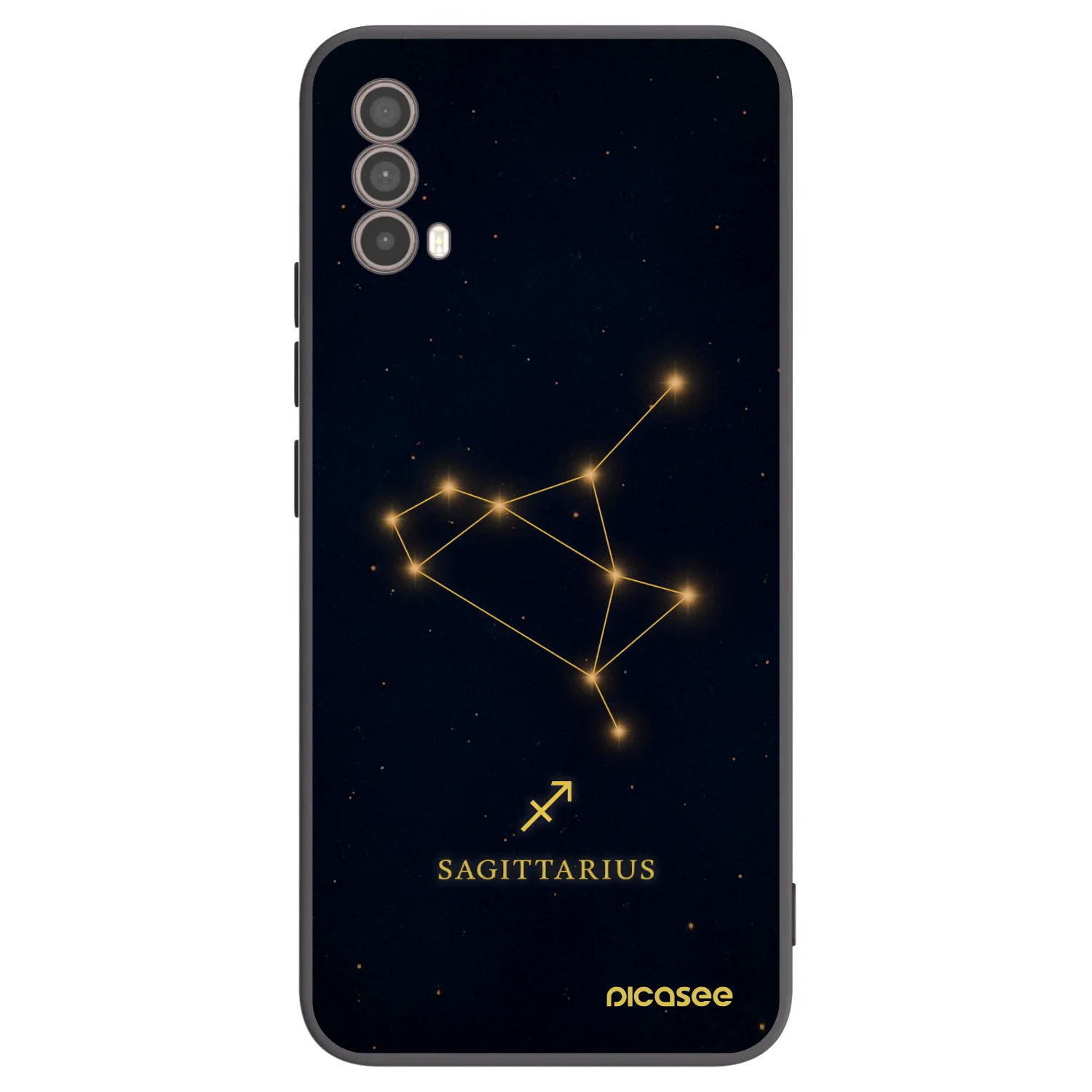 Picasee crna silikonska maskica za Motorola Moto E40 - SAGITTARIUS