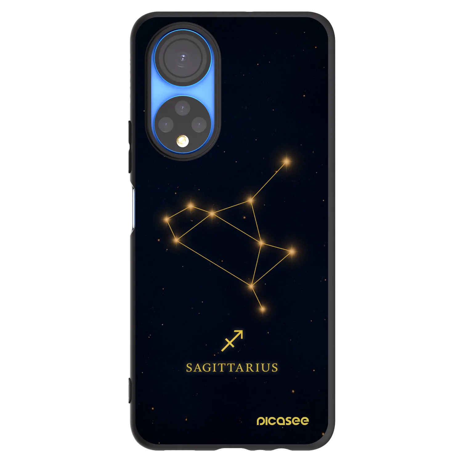 Picasee crna silikonska maskica za Honor X7 - SAGITTARIUS