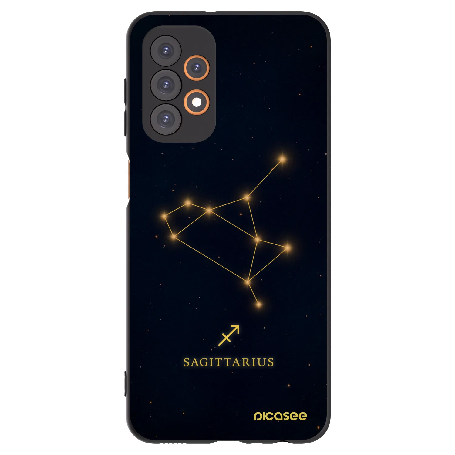 Picasee crna silikonska maskica za Samsung Galaxy A23 A236B 5G - SAGITTARIUS