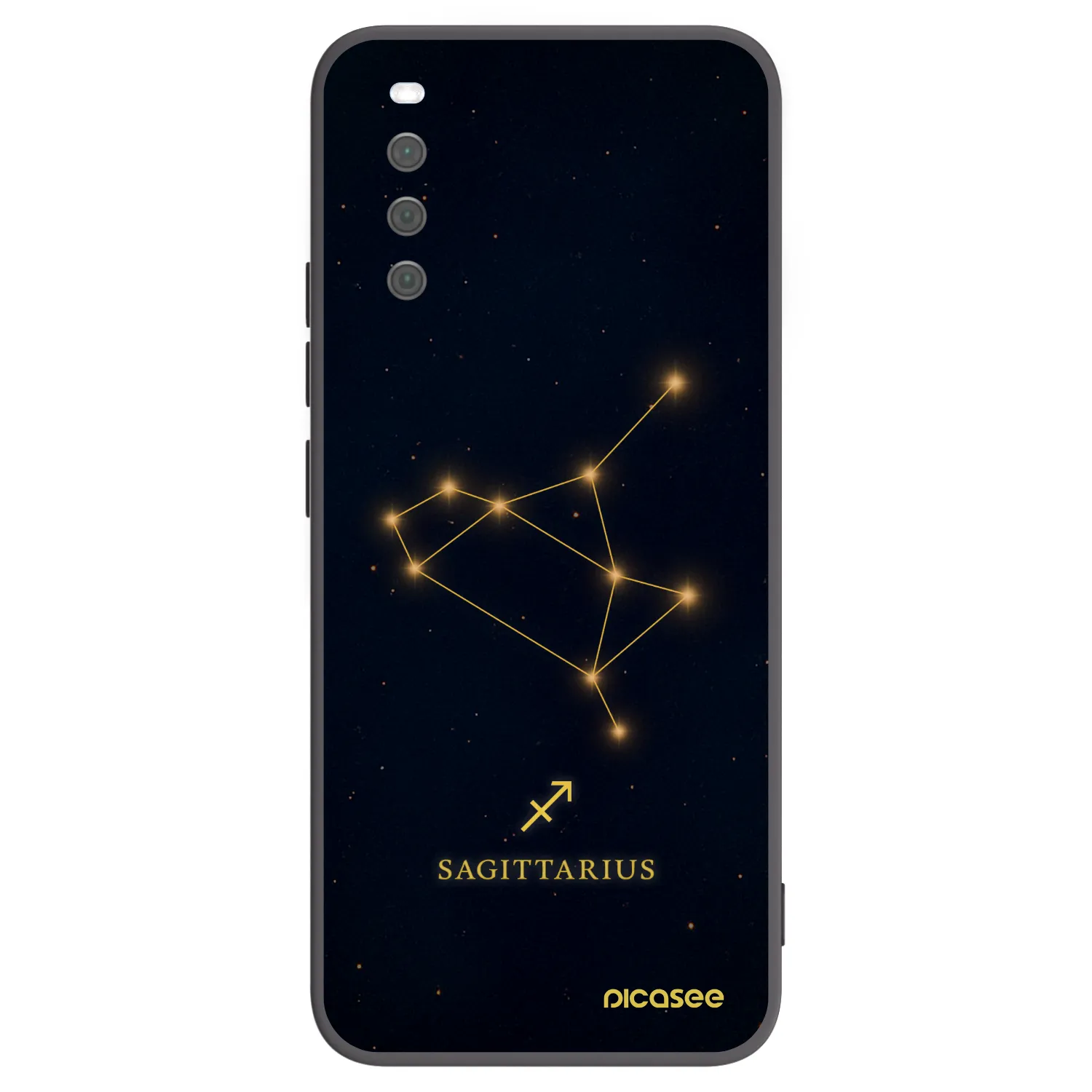 Picasee crna silikonska maskica za Sony Xperia 10 III - SAGITTARIUS