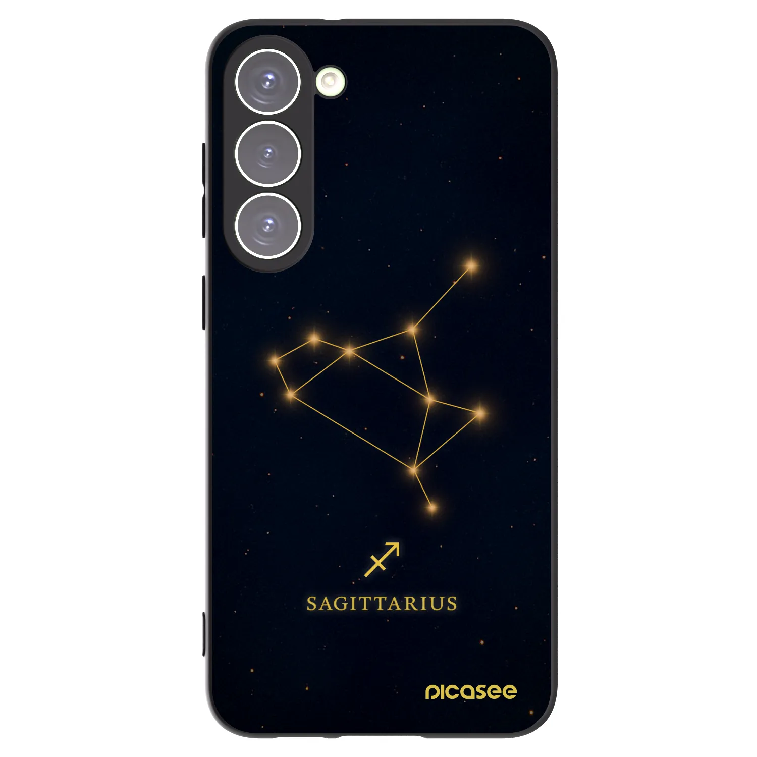 Picasee crna silikonska maskica za Samsung Galaxy S23+ 5G - SAGITTARIUS