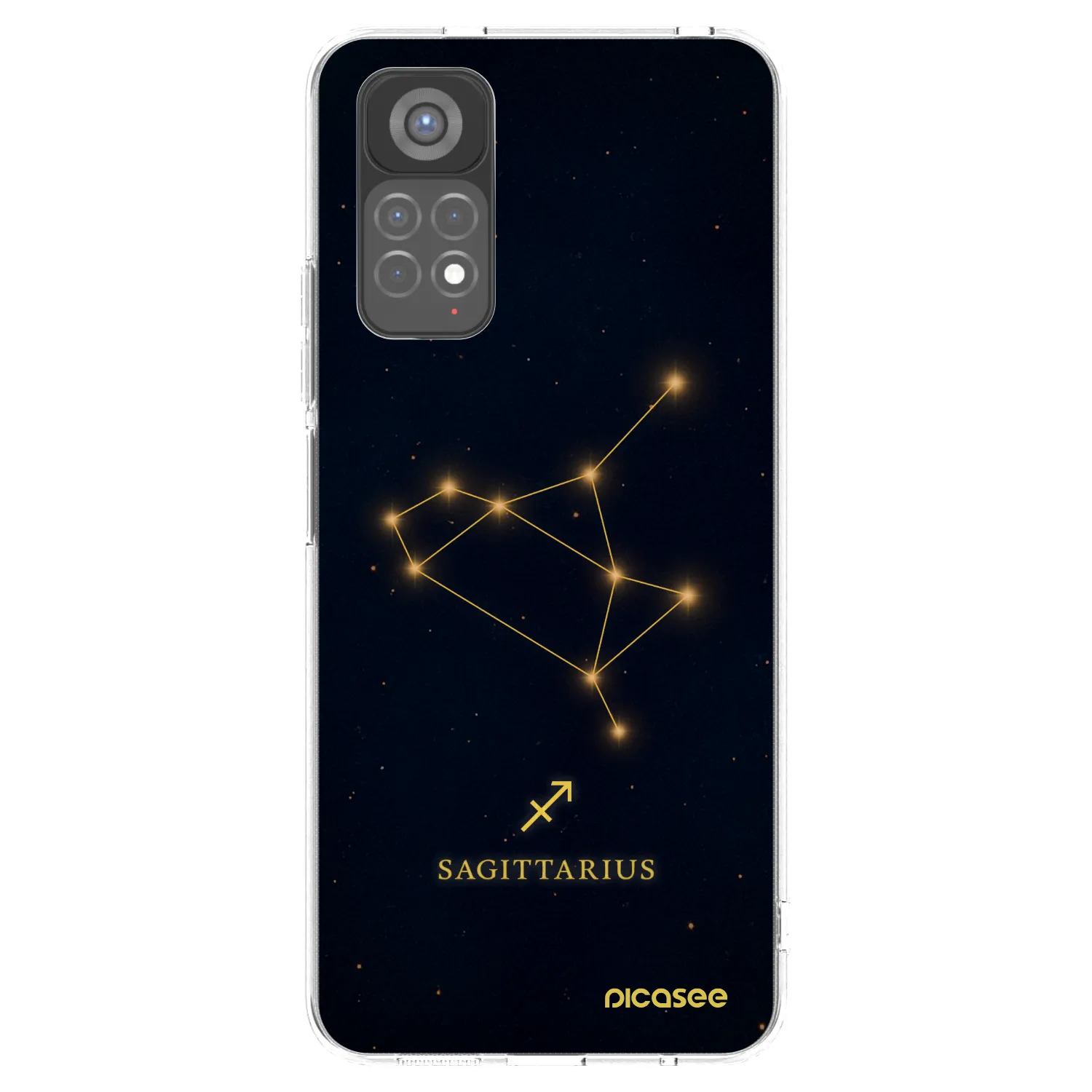 Picasee silikonska prozirna maskica za Xiaomi Redmi Note 11S 5G - SAGITTARIUS