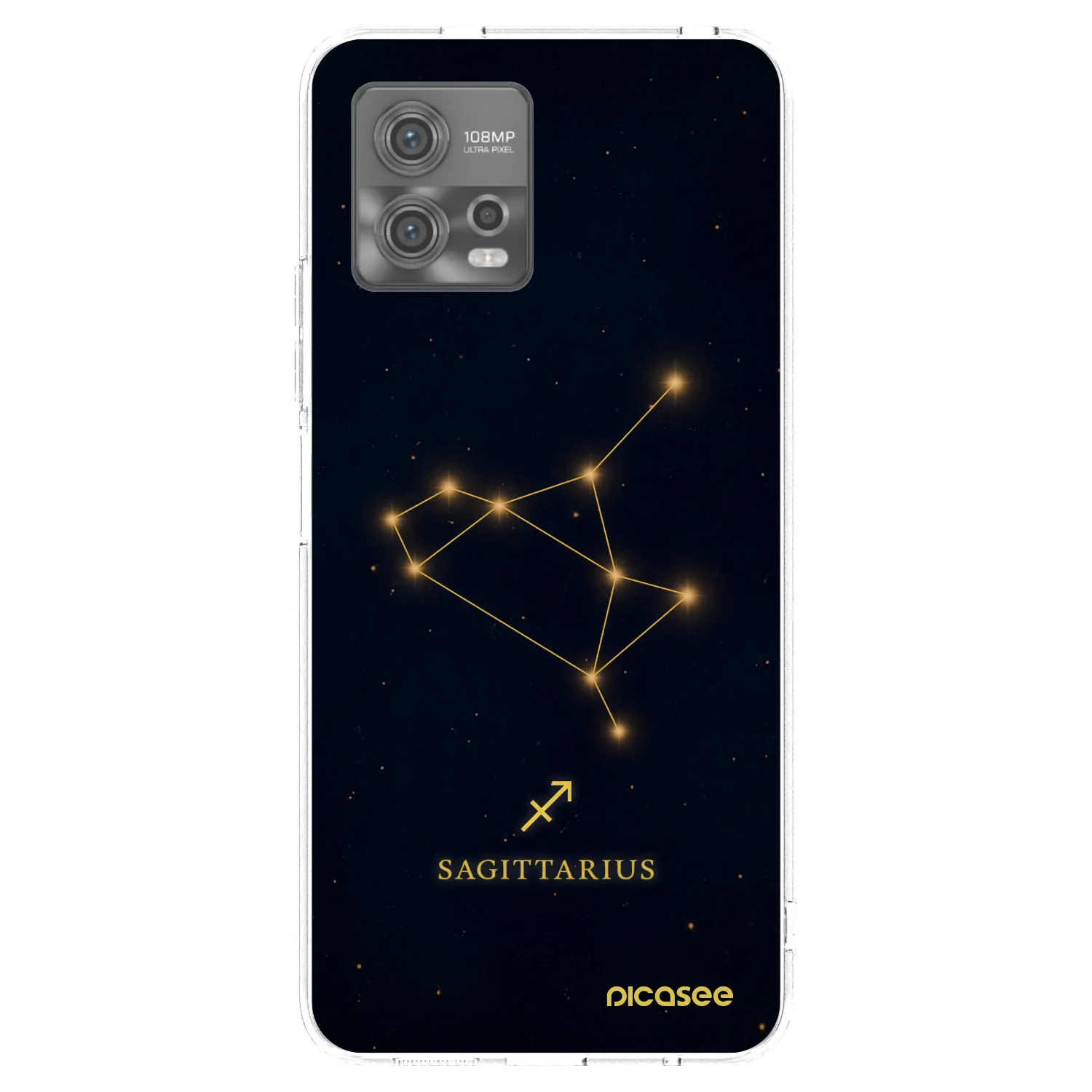 Picasee silikonska prozirna maskica za Motorola Moto G72 - SAGITTARIUS