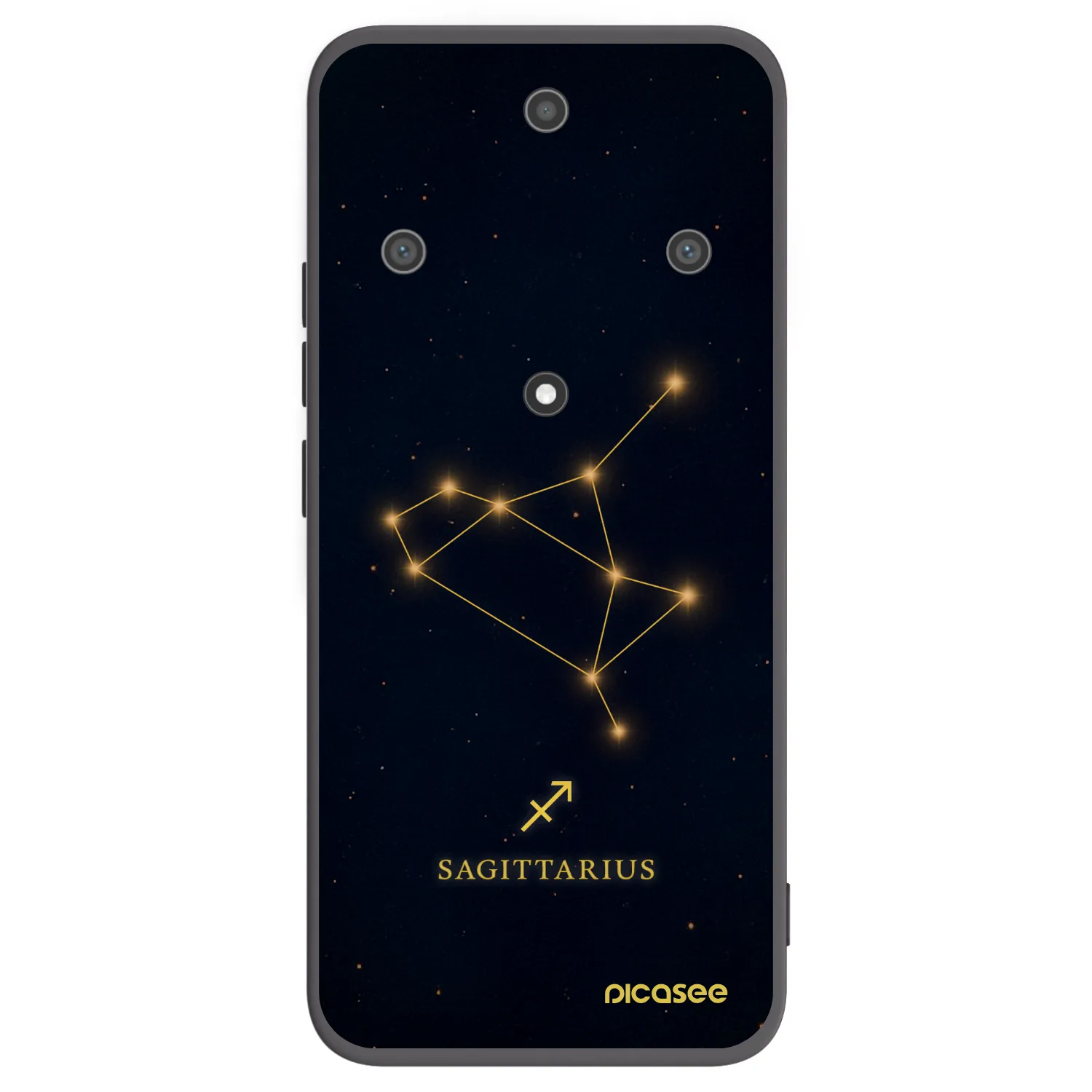 Picasee crna silikonska maskica za Honor Magic5 Lite 5G - SAGITTARIUS