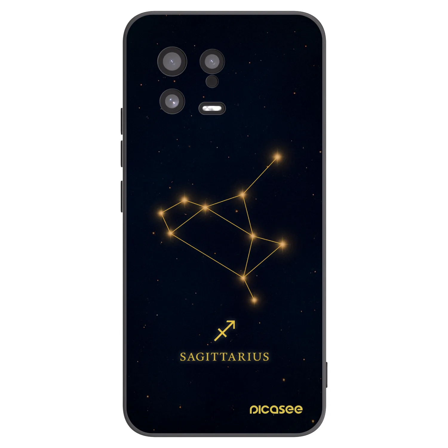 Picasee crna silikonska maskica za Xiaomi 13 - SAGITTARIUS