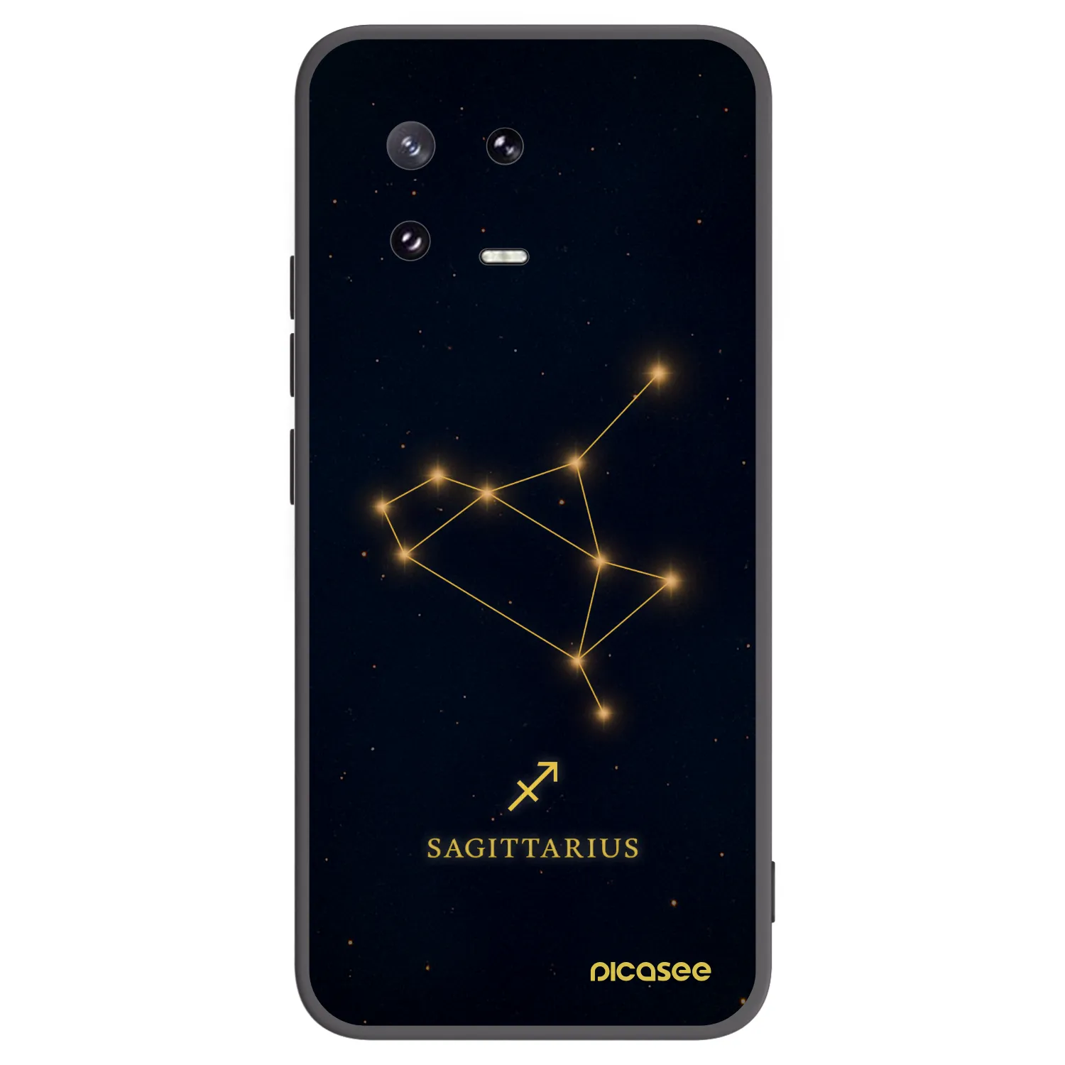 Picasee crna silikonska maskica za Xiaomi 13 Pro - SAGITTARIUS