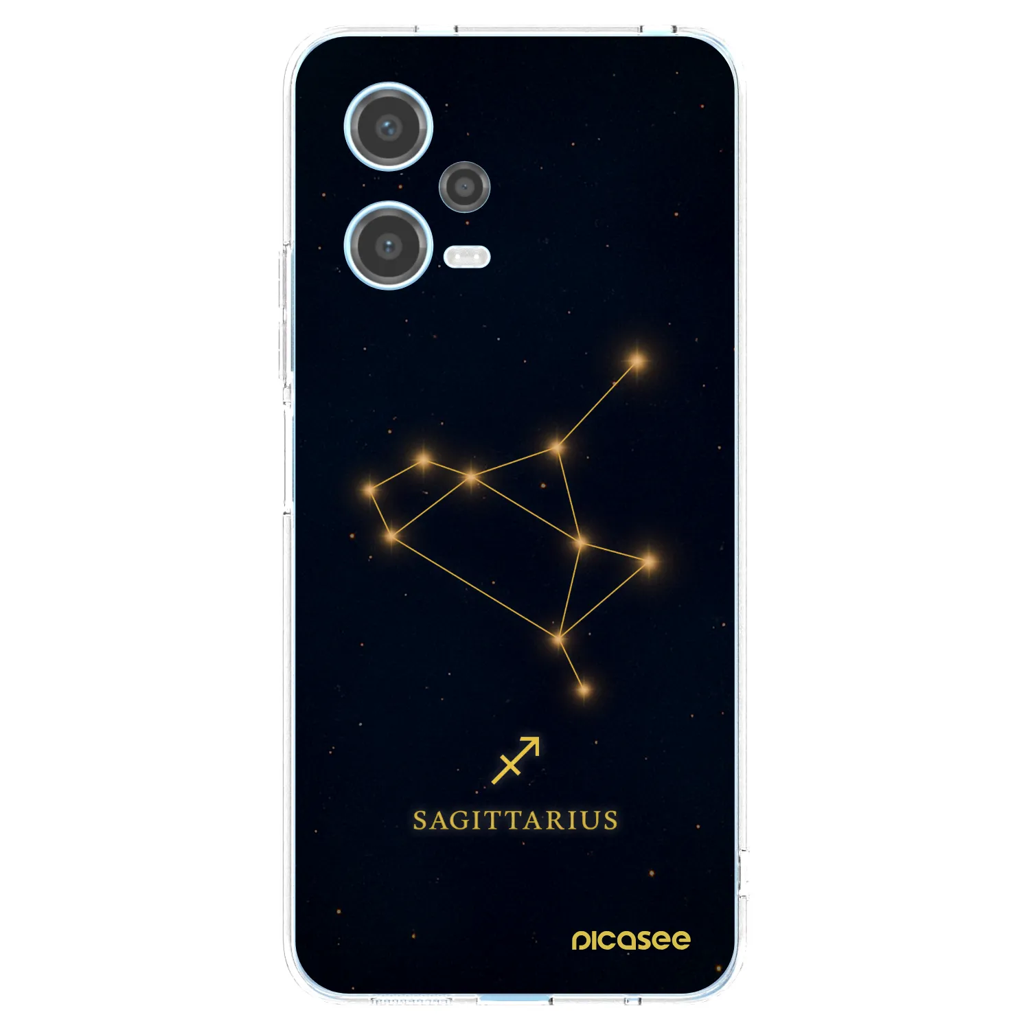Picasee silikonska prozirna maskica za Xiaomi Redmi Note 12 5G - SAGITTARIUS