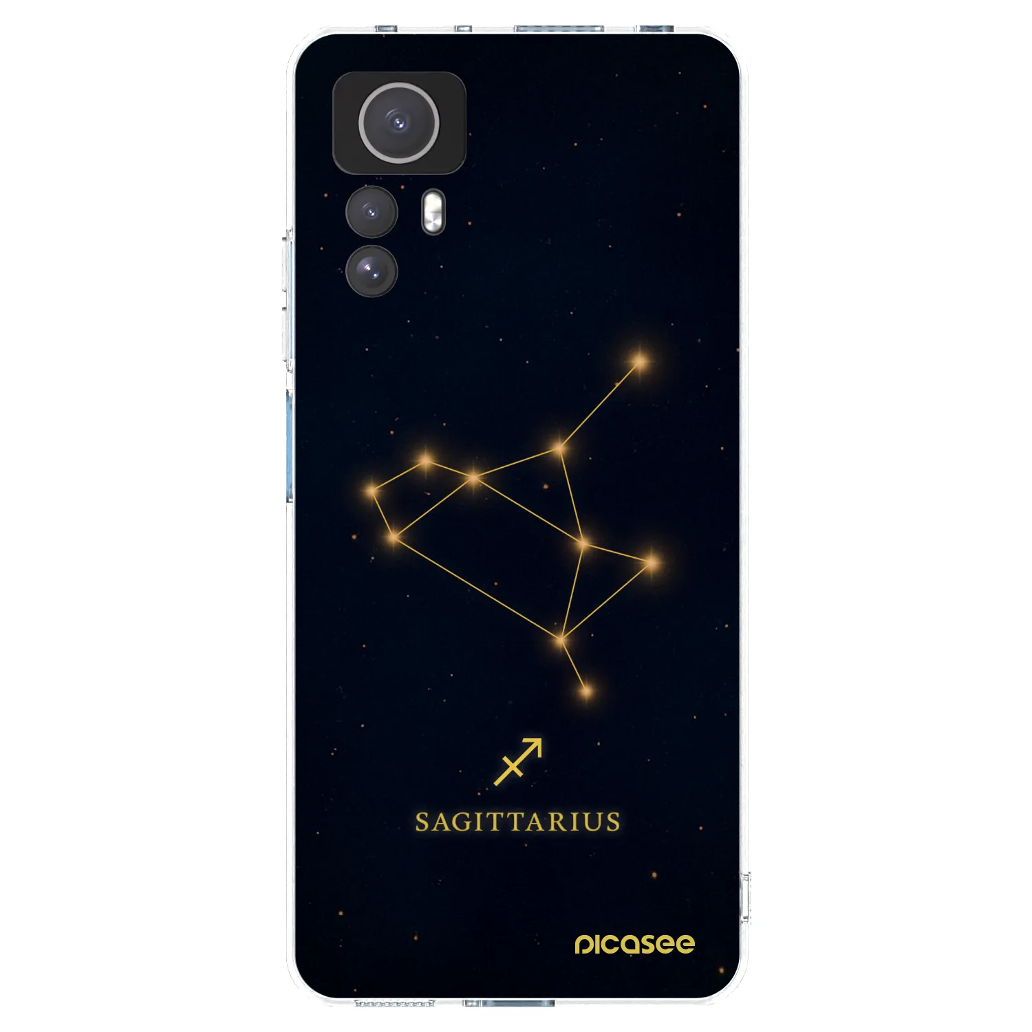 Picasee silikonska prozirna maskica za Xiaomi Redmi Note 12S - SAGITTARIUS
