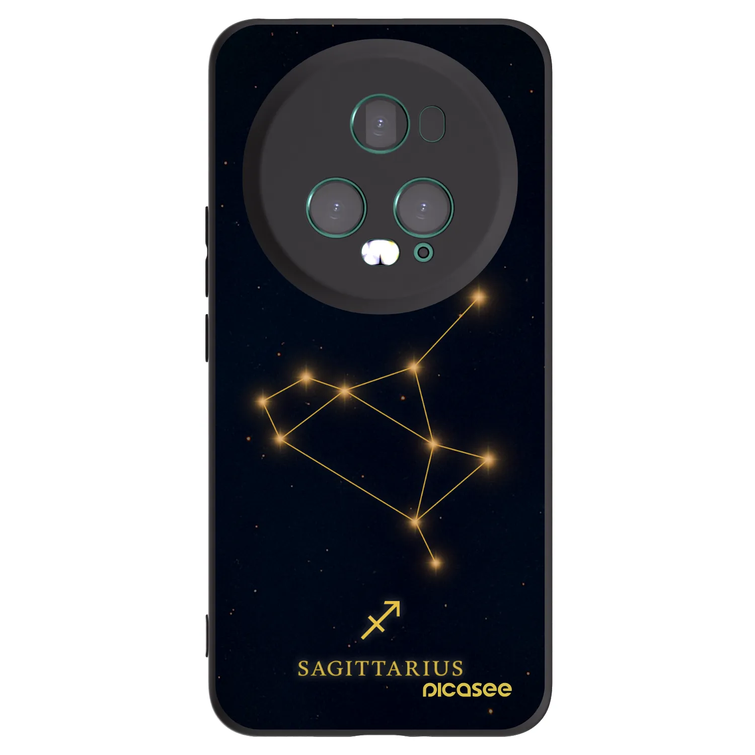 Picasee crna silikonska maskica za Honor Magic5 Pro - SAGITTARIUS