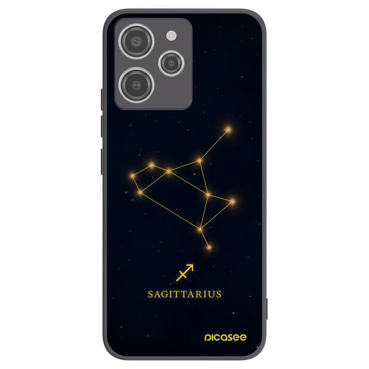 Picasee crna silikonska maskica za Xiaomi Redmi 12 4G - SAGITTARIUS
