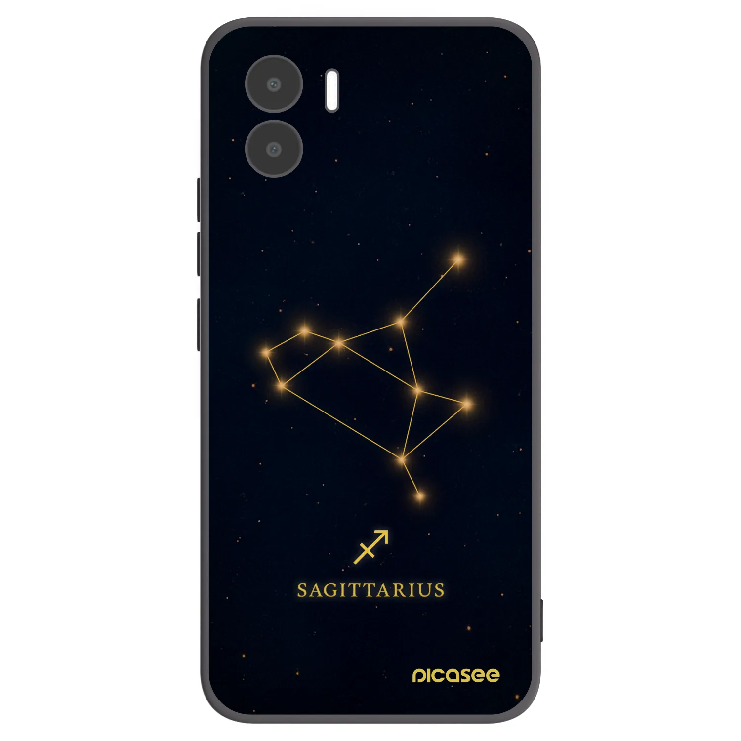 Picasee crna silikonska maskica za Xiaomi Redmi A2 - SAGITTARIUS
