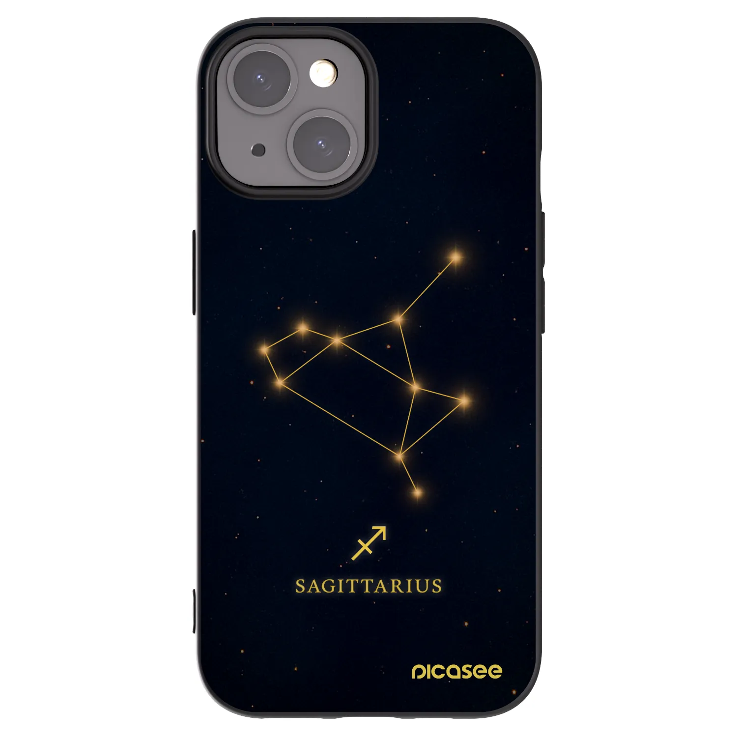Picasee crna silikonska maskica za Apple iPhone 15 - SAGITTARIUS