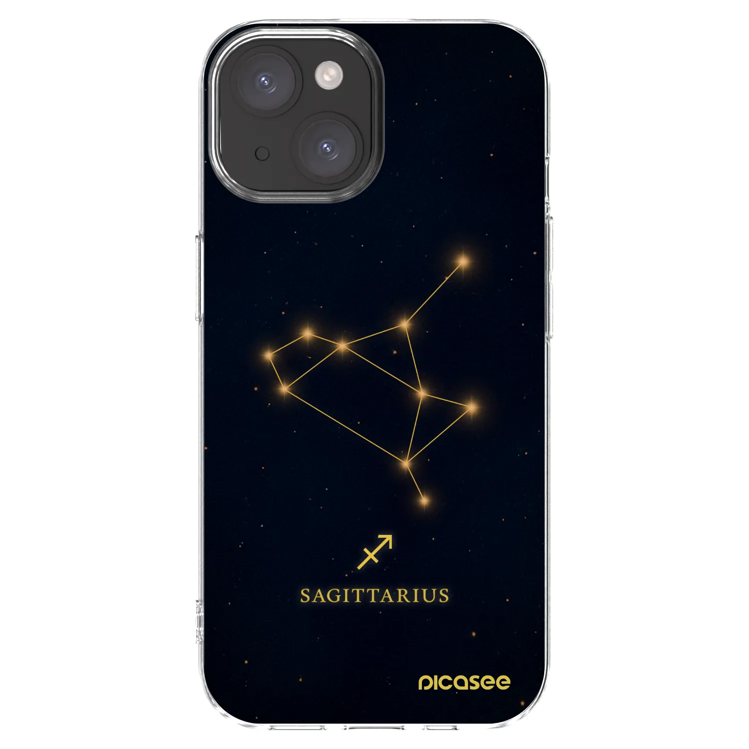 Picasee silikonska prozirna maskica za Apple iPhone 15 - SAGITTARIUS