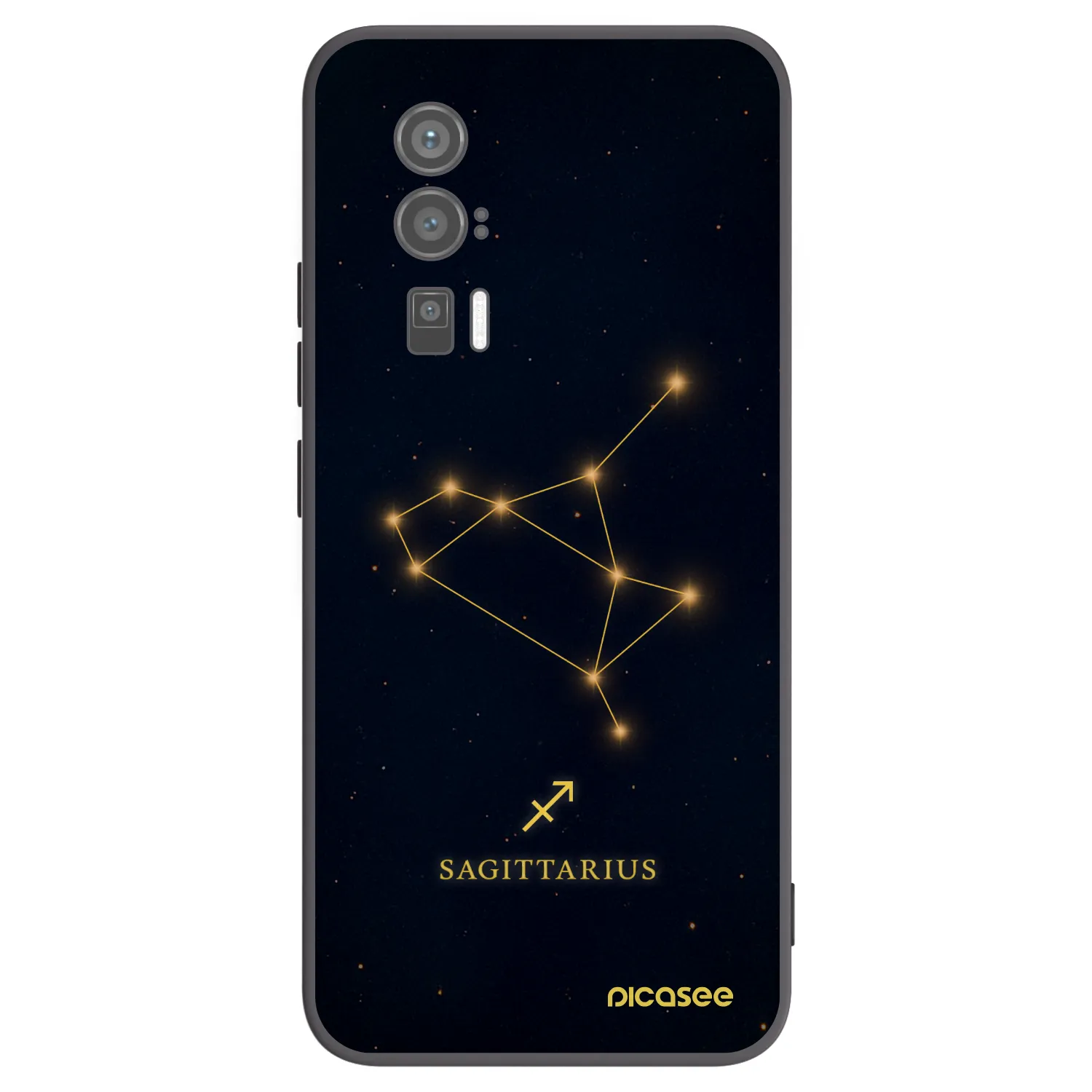 Picasee crna silikonska maskica za Xiaomi Poco F5 Pro 5G - SAGITTARIUS