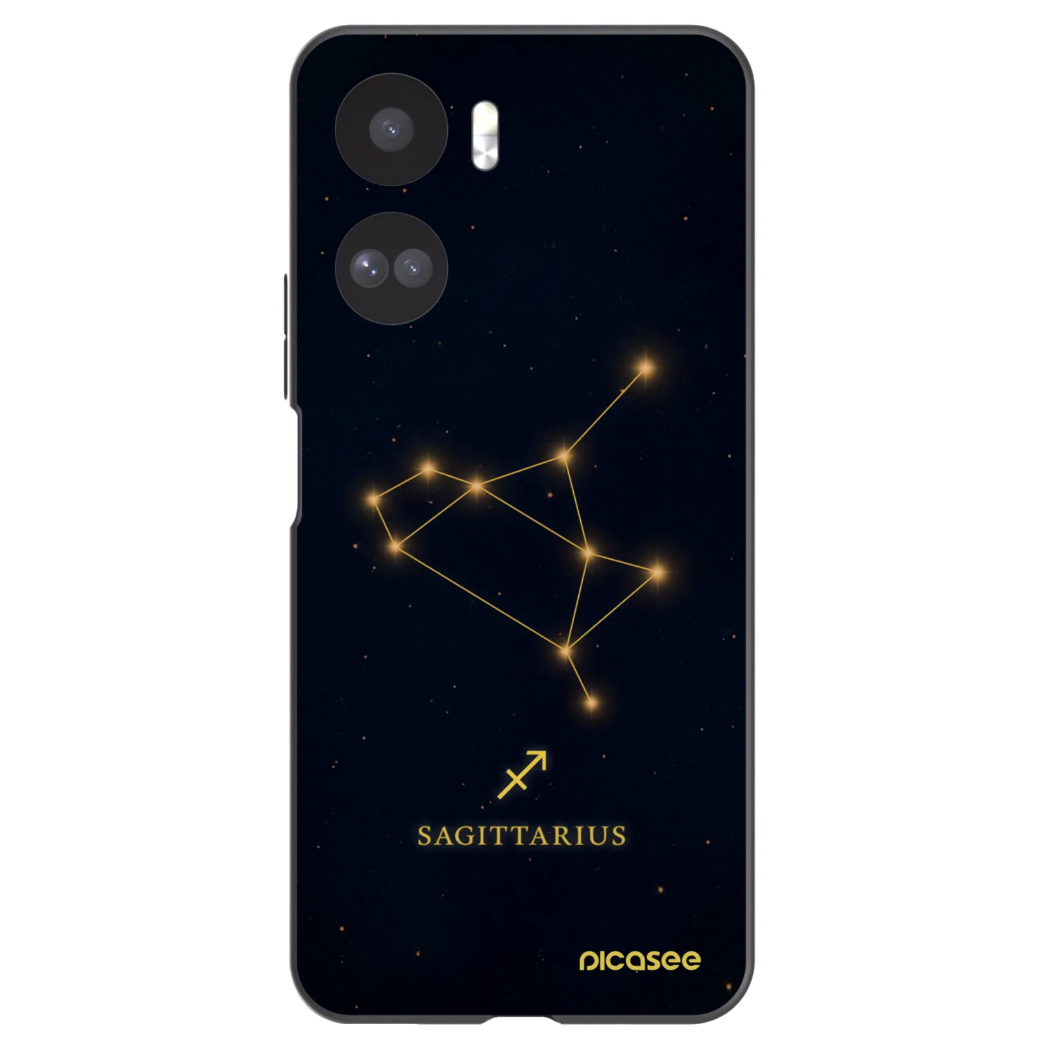 Picasee crna silikonska maskica za Honor 90 Lite 5G - SAGITTARIUS