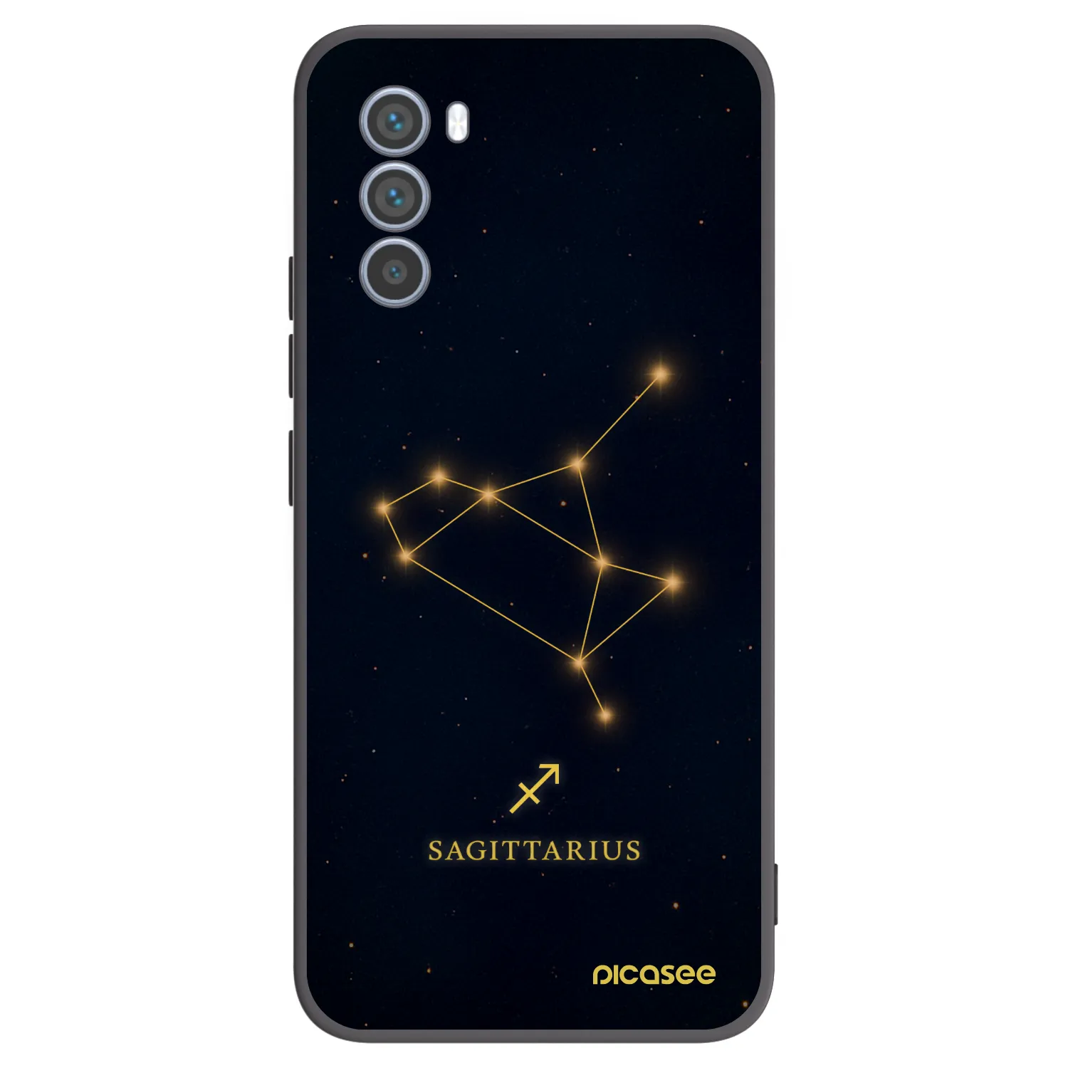 Picasee crna silikonska maskica za Motorola Moto G62 - SAGITTARIUS