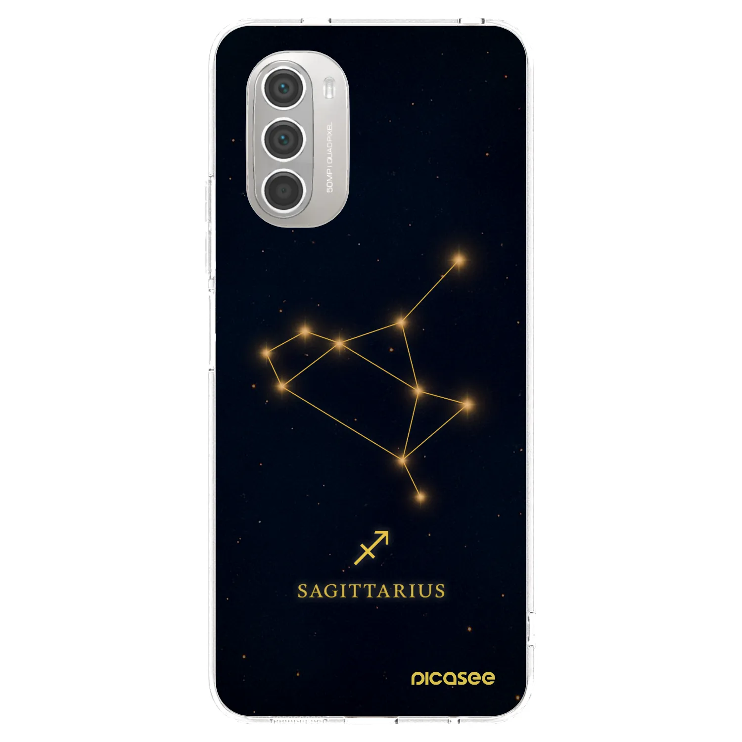 Picasee silikonska prozirna maskica za Motorola Moto G51 - SAGITTARIUS